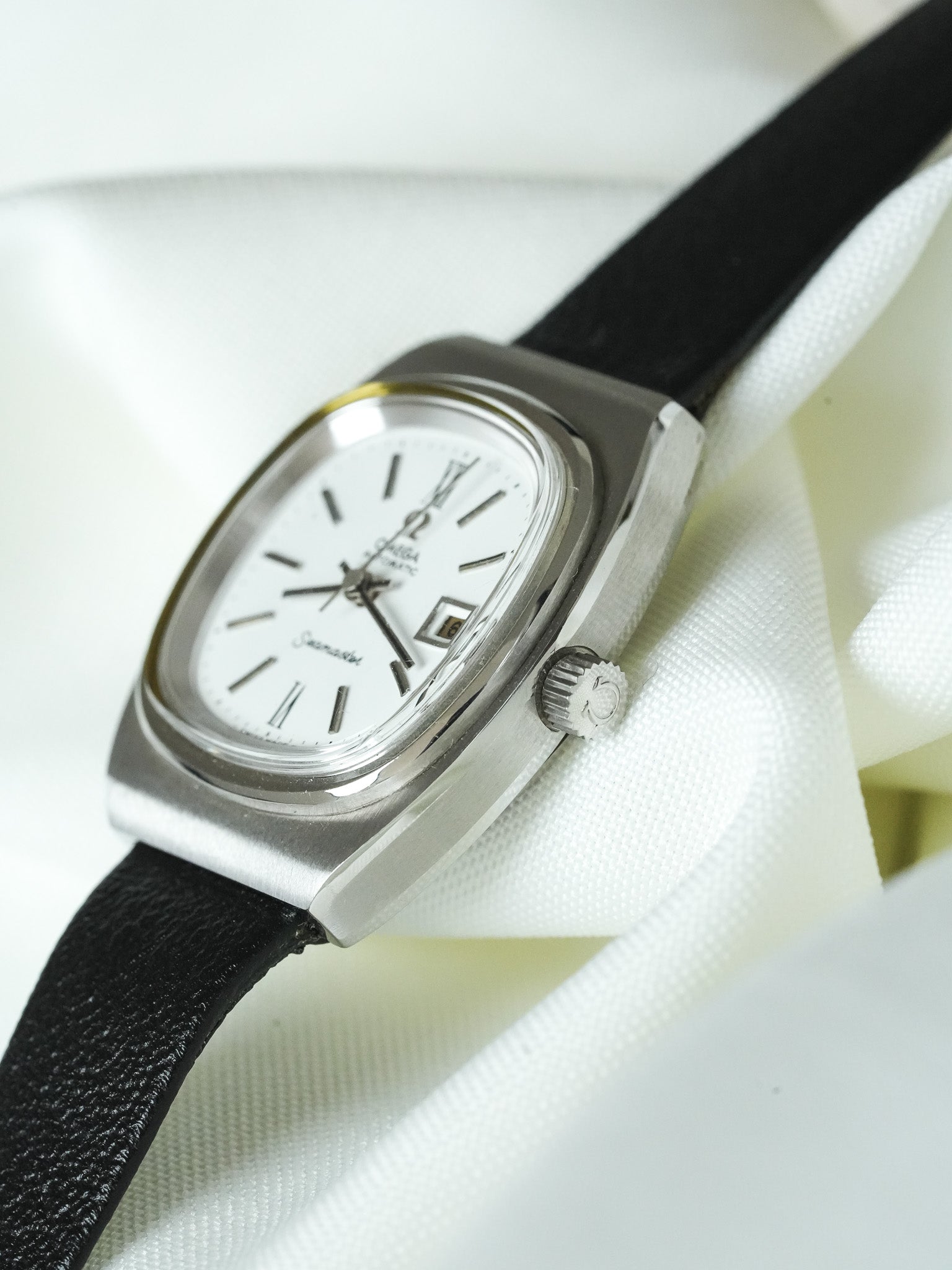 Omega - Seamaster 566.0085 Mini TV Quadrante bianco automatico - nuovo di stock - 1970 