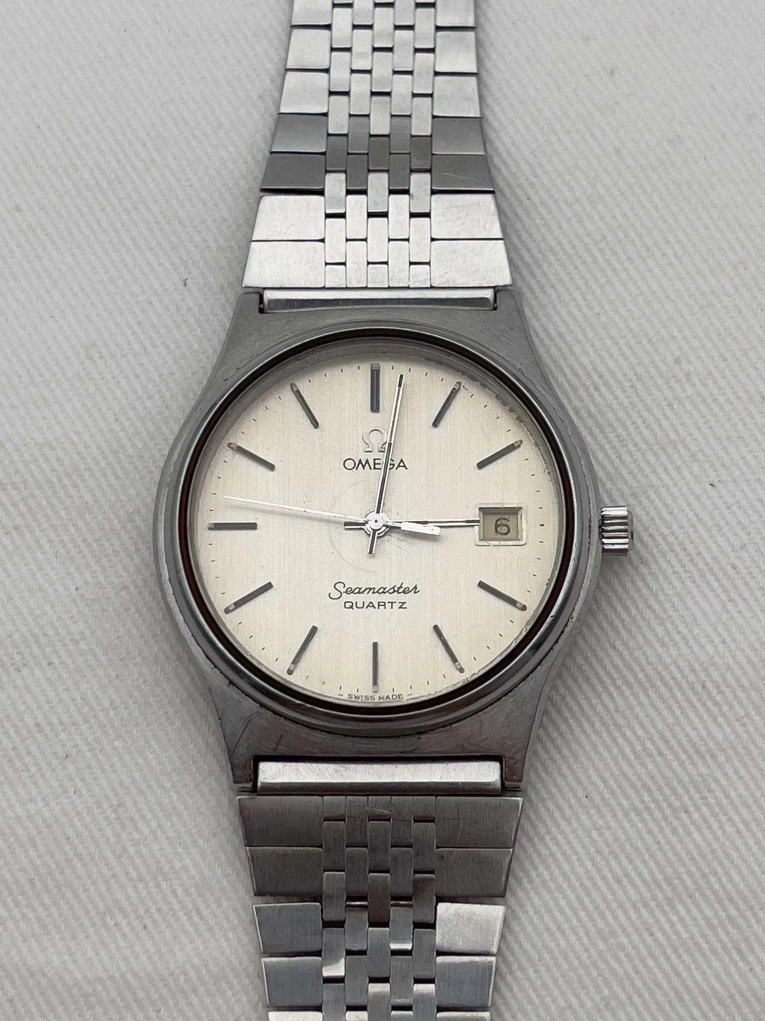 Omega - Seamaster Champagne Patine Acier - boîte - 1976 - Atelier Victor