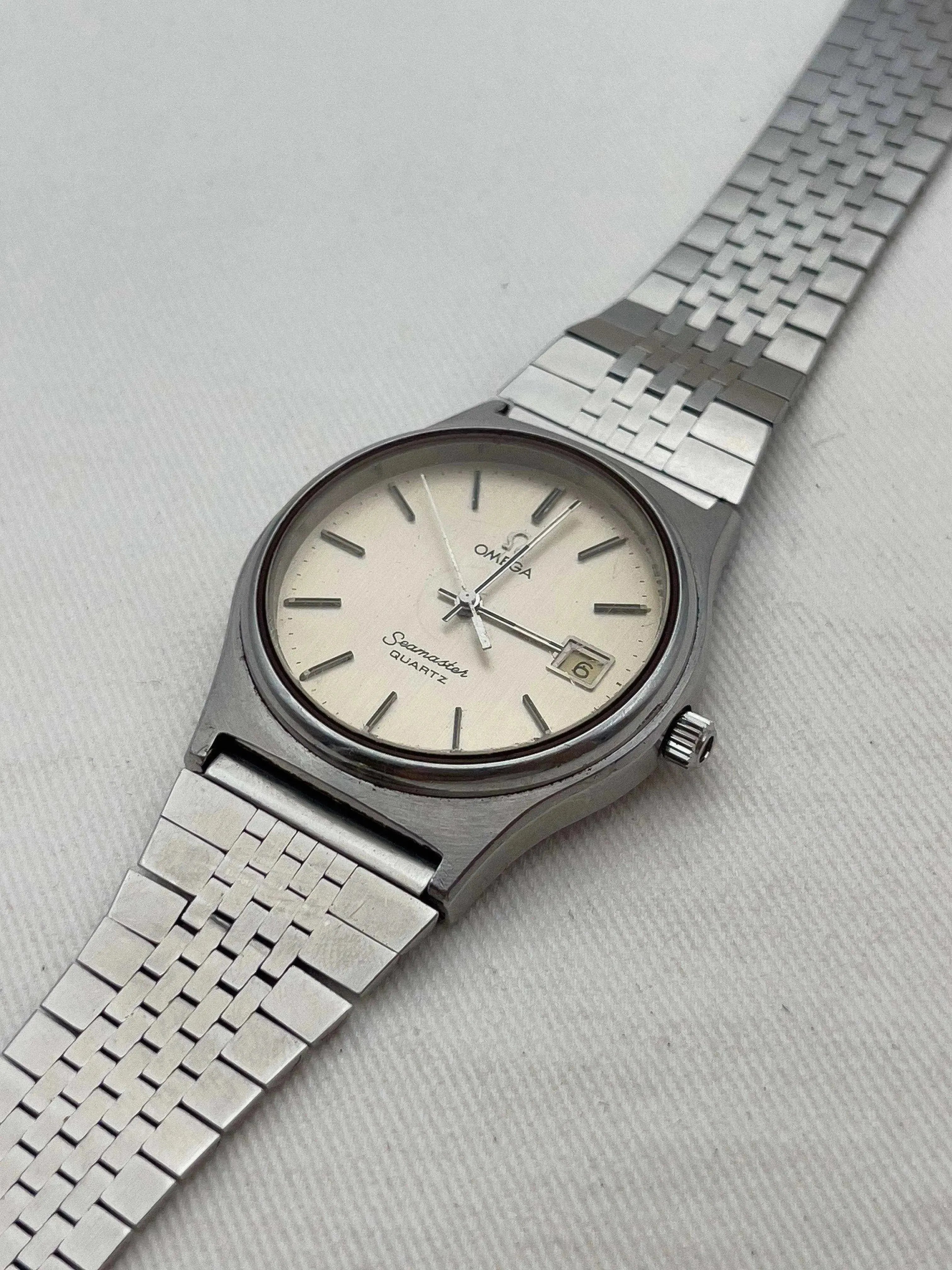 Omega - Seamaster Champagne Patine - boîte - 1976 - Atelier Victor Paris - Vintage Watch Shop Dubai