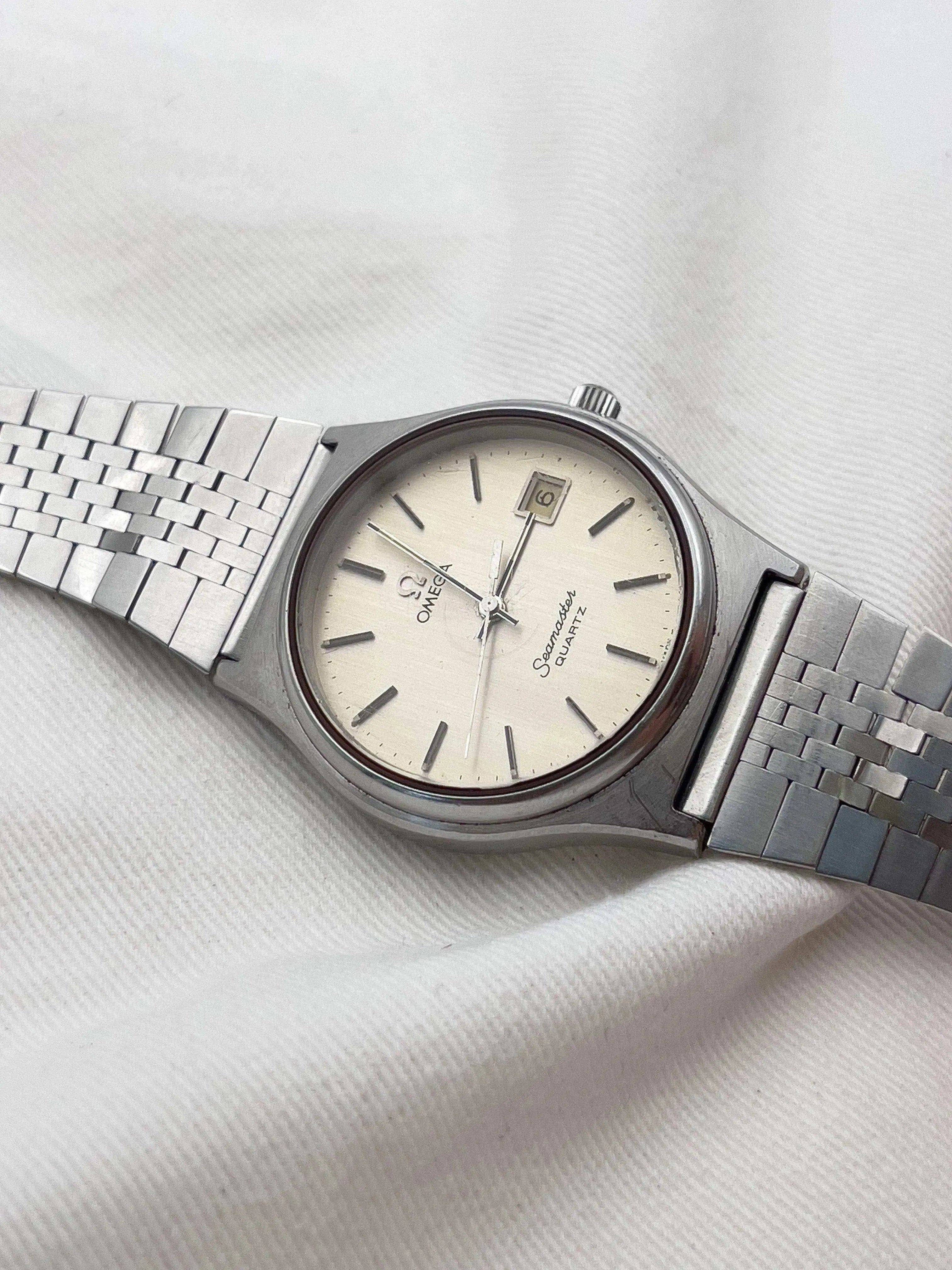 Omega - Seamaster Champagne Patine - boîte - 1976 - Atelier Victor Paris - Vintage Watch Shop Dubai