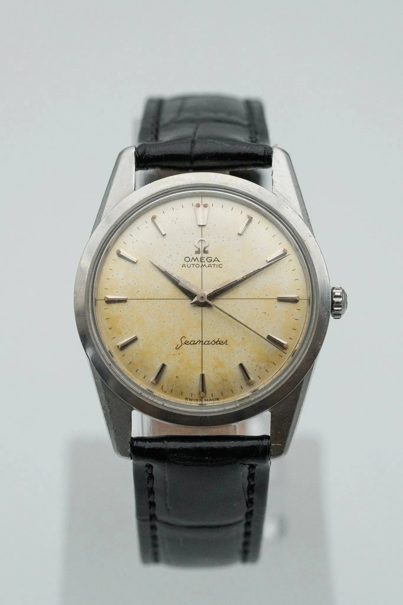 Omega - Seamaster Crosshair Patine - 1961 - Atelier Victor - Vintage Watch Shop