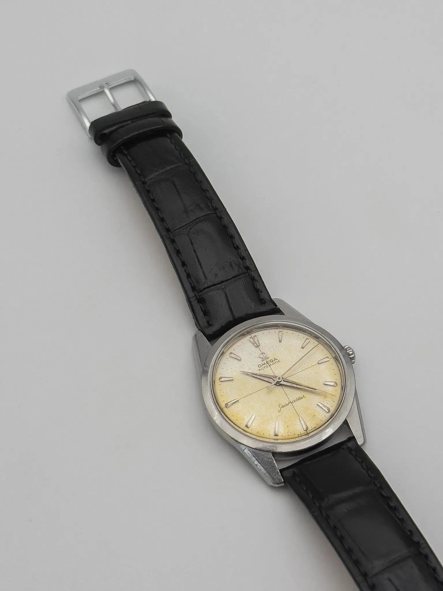 Omega - Seamaster Crosshair Patine - 1961 - Atelier Victor - Vintage Watch Shop