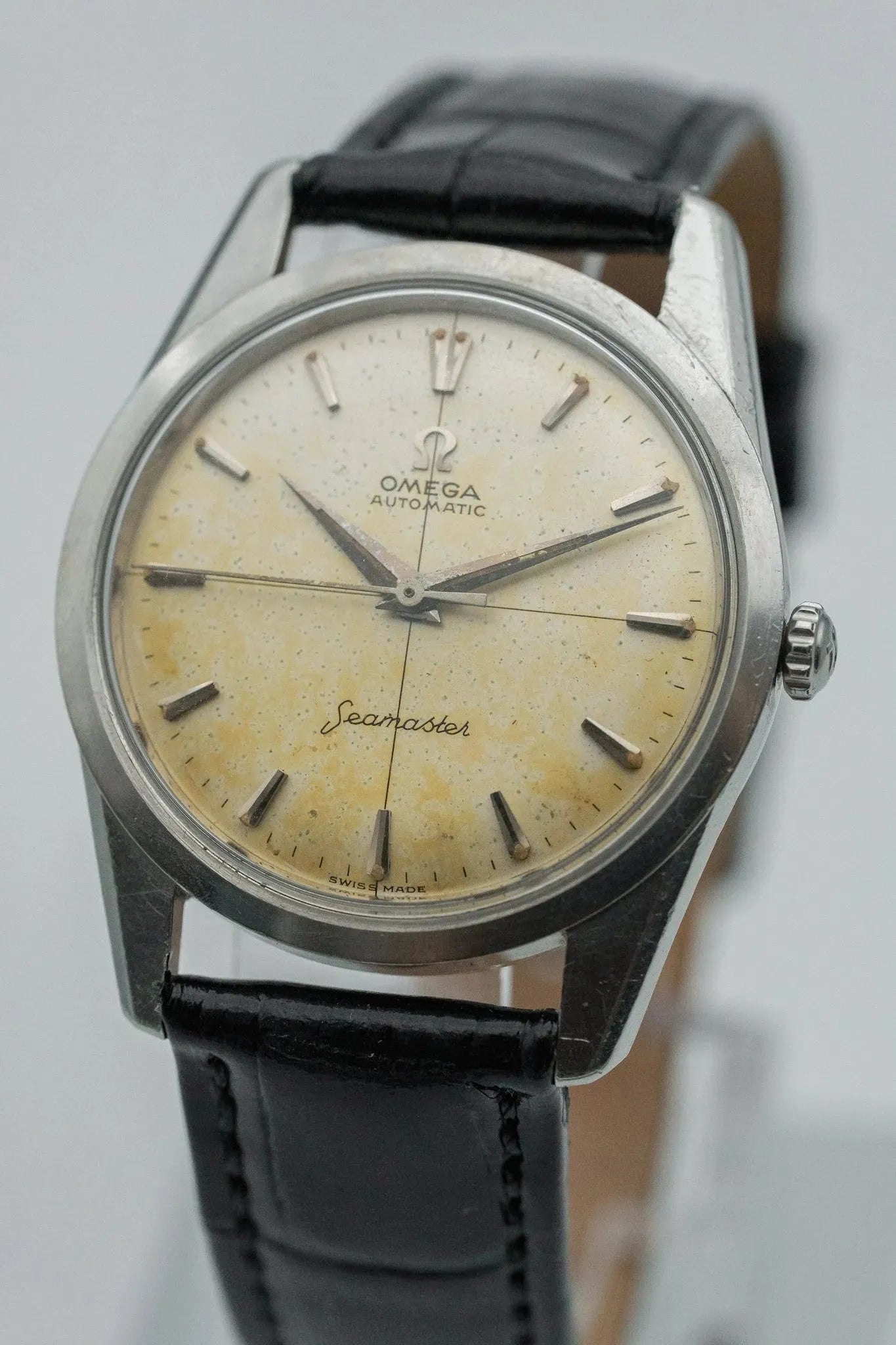 Omega - Seamaster Crosshair Patine - 1961 - Atelier Victor - Vintage Watch Shop