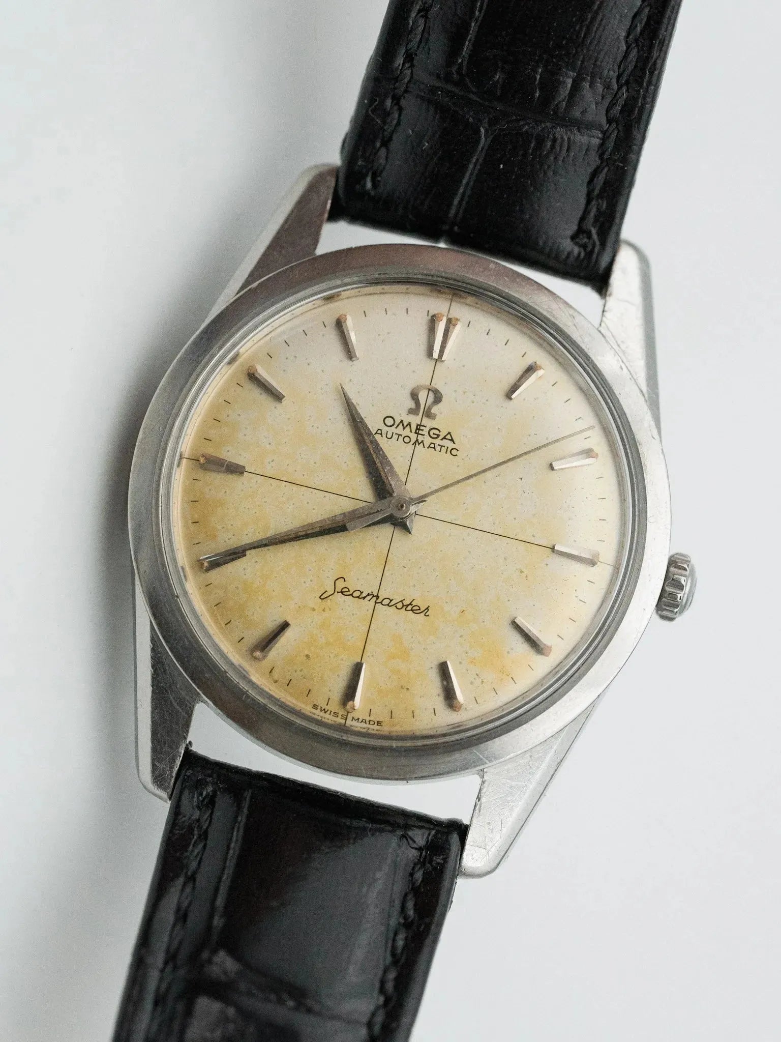 Omega - Seamaster Crosshair Patine - 1961 - Atelier Victor - Vintage Watch Shop