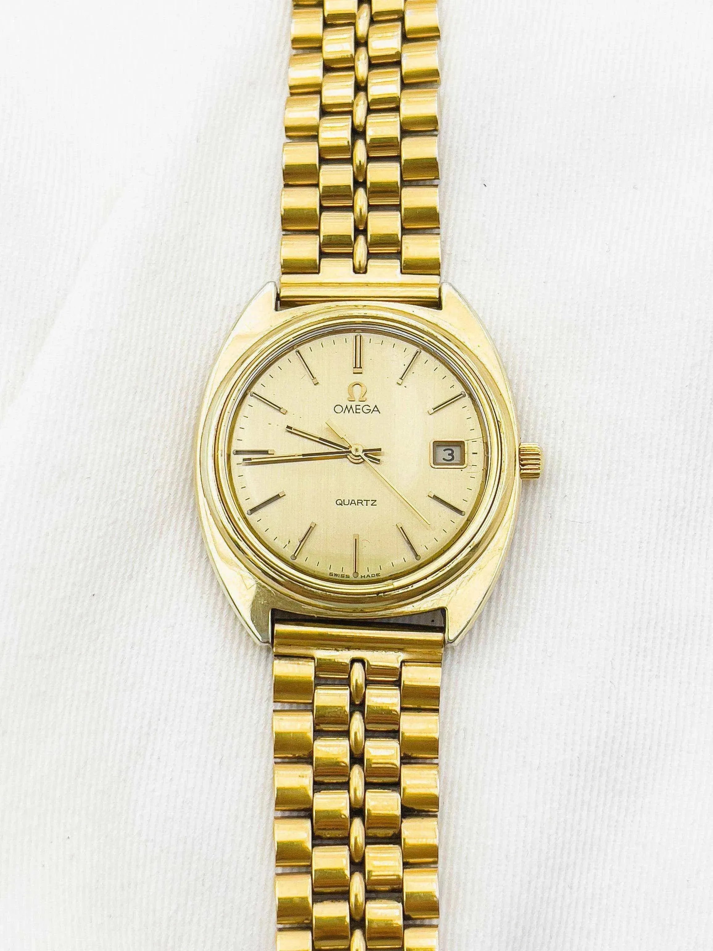 Omega - Seamaster Date Full Gold - 1978 - Atelier Victor Paris - Vintage Watch Shop Dubai