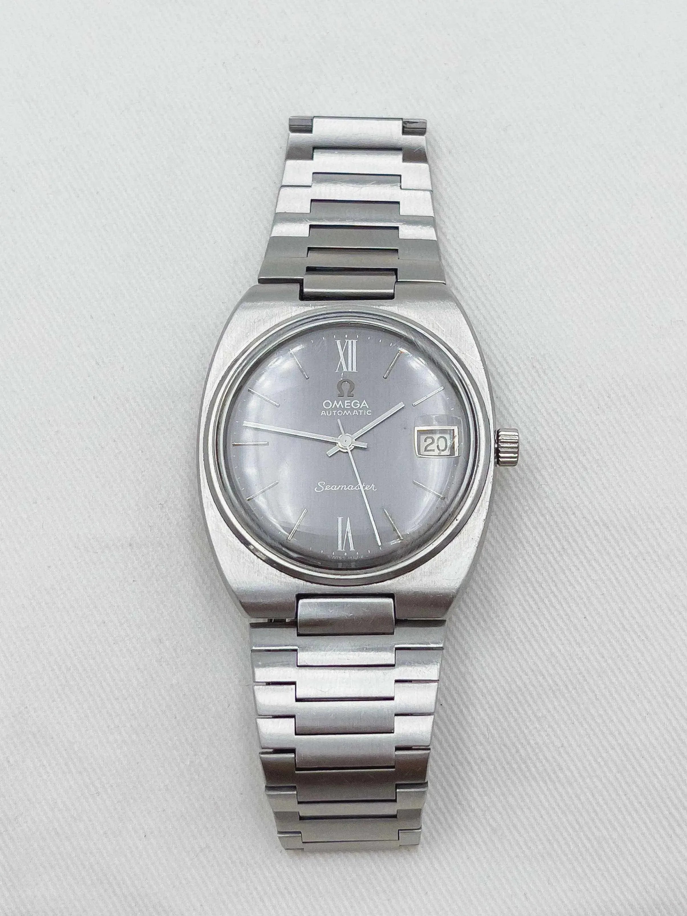 Omega - Seamaster Grey Dial Oversized - 1976 - Atelier Victor - Vintage  Shop