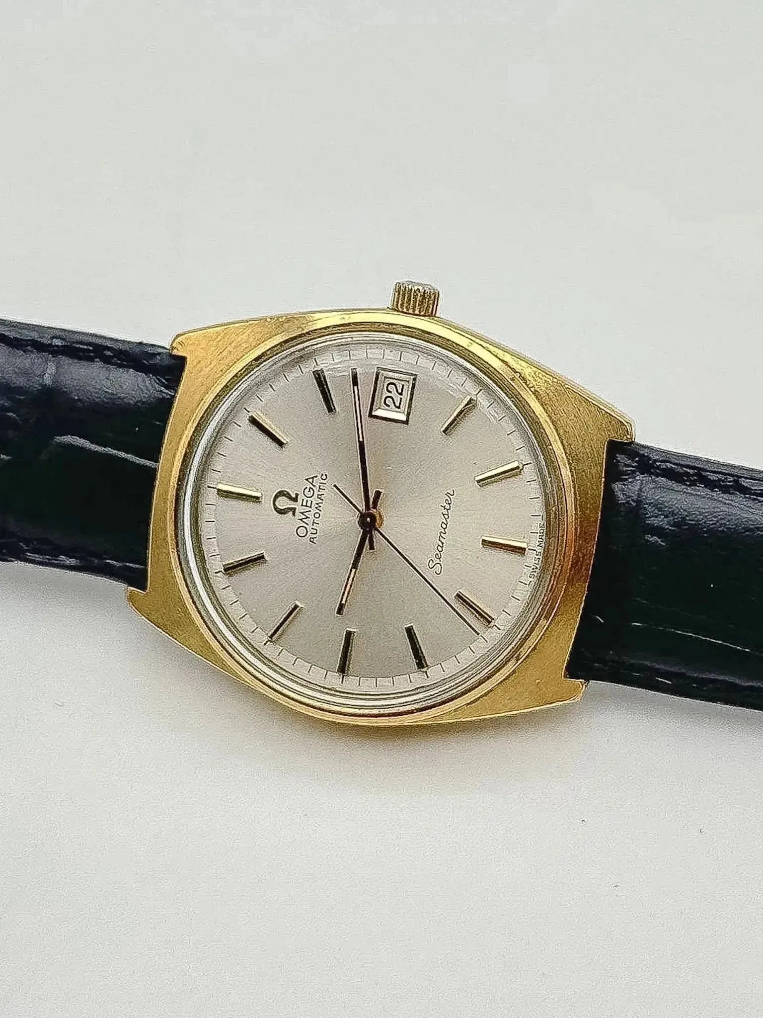 Omega - Seamaster Plaqué Date Automatique - 1974 - Atelier Victor - Vintage  Shop