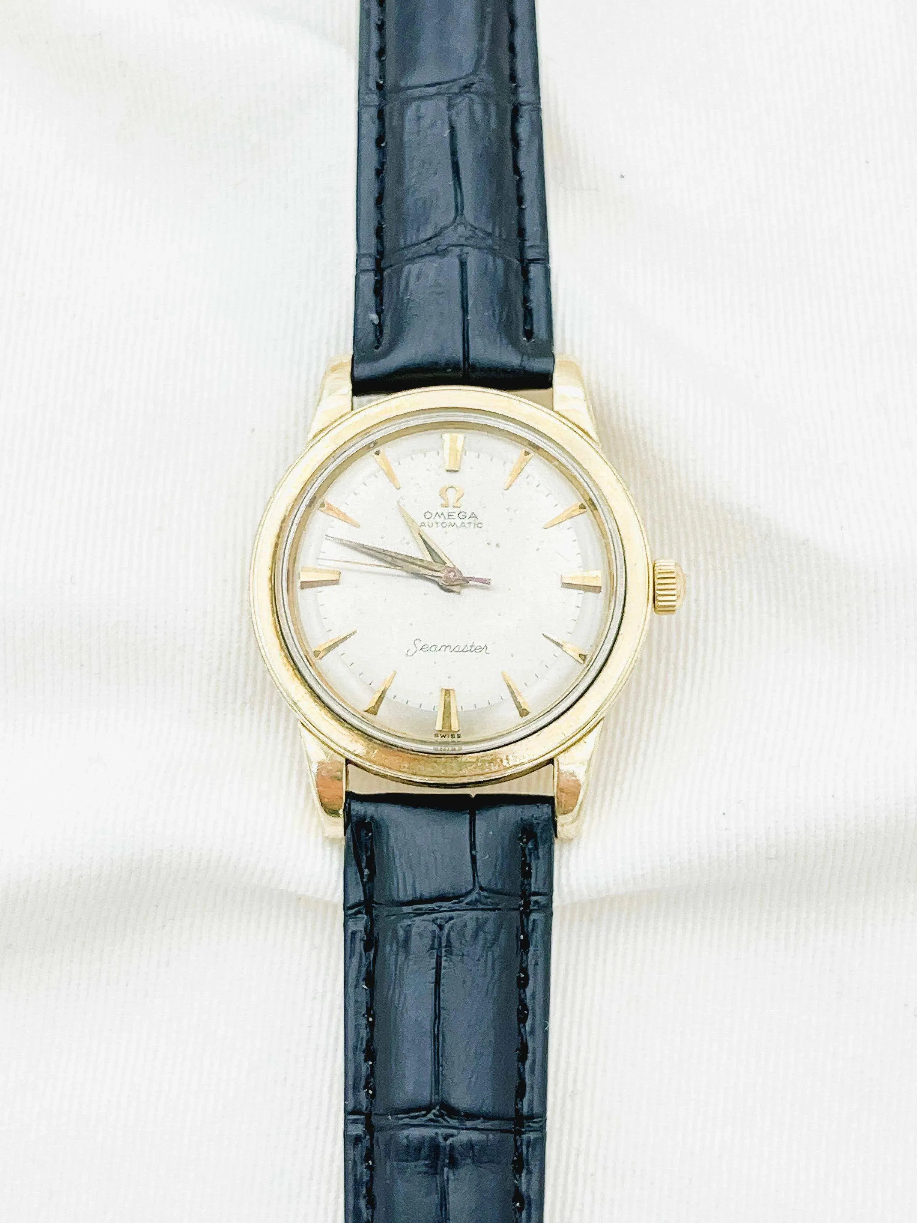 Omega - Seamaster Plaqué or cadran Champagne - 1958 - Atelier Victor Paris - Vintage Watch Shop Dubai