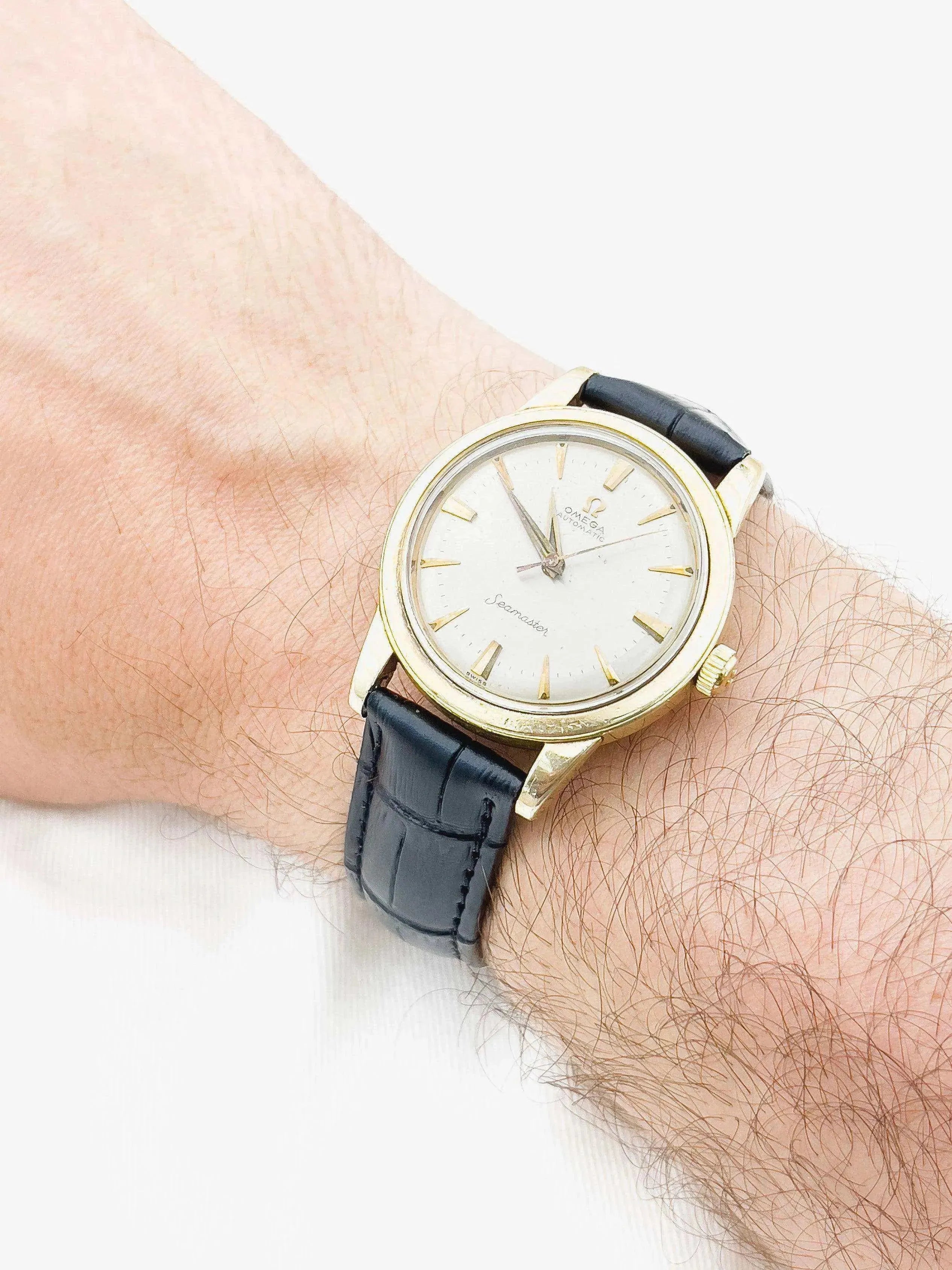 Omega - Seamaster Plaqué or cadran Champagne - 1958 - Atelier Victor Paris - Vintage Watch Shop Dubai