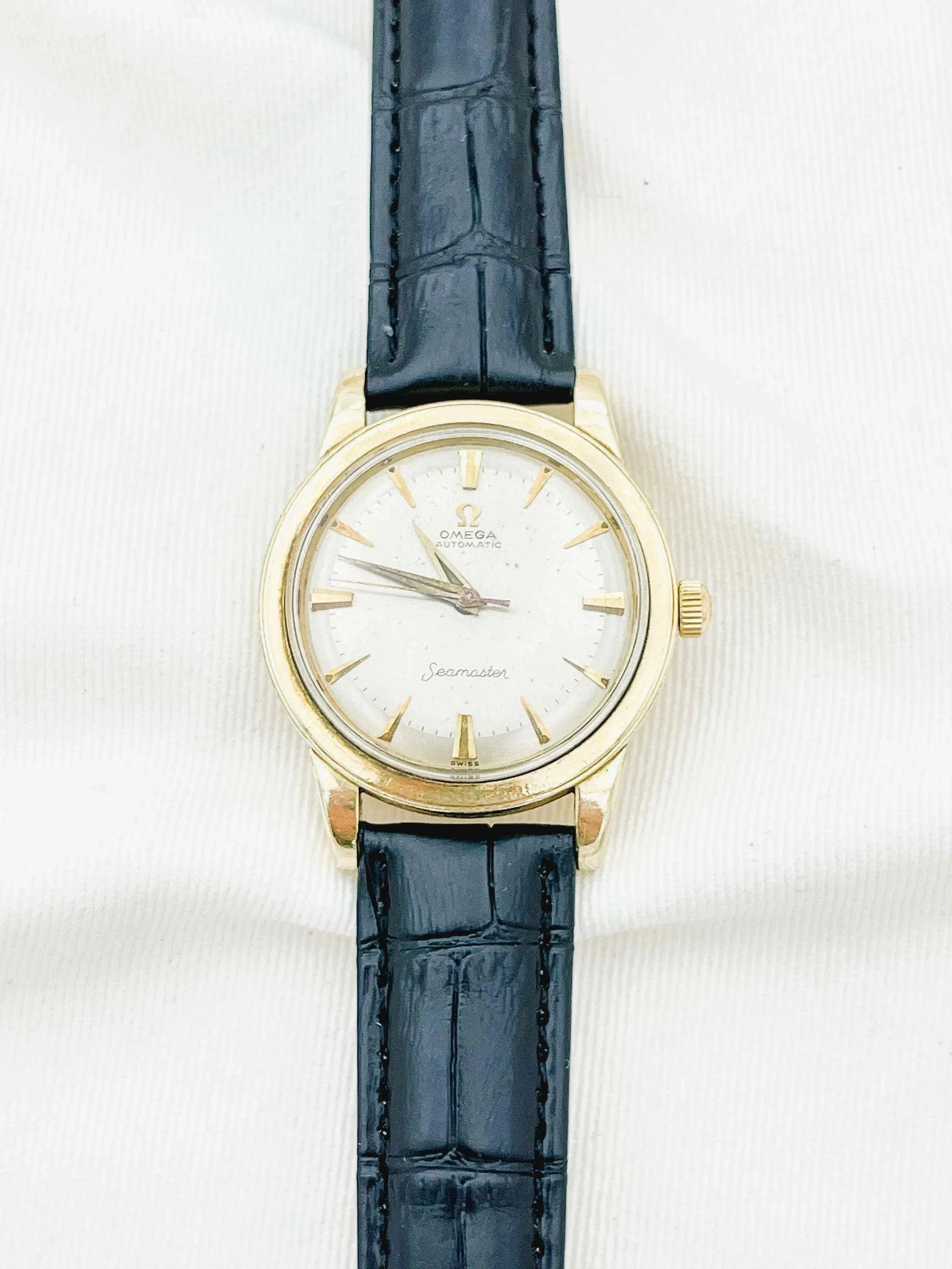 Omega - Seamaster Plaqué or cadran Champagne - 1958 - Atelier Victor - Vintage  Shop