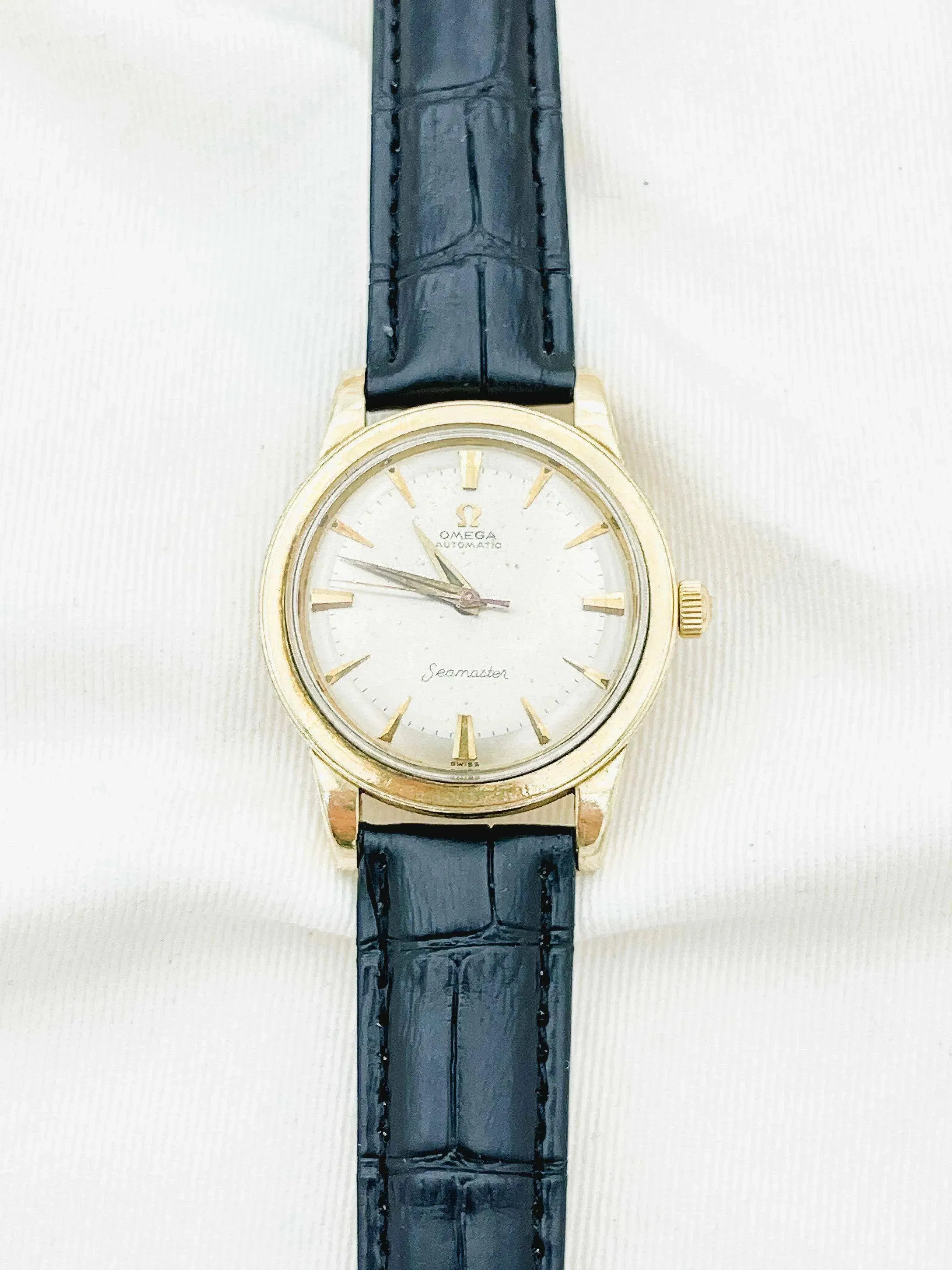 Omega - Seamaster Plaqué or cadran Champagne - 1958 - Atelier Victor - Vintage  Shop