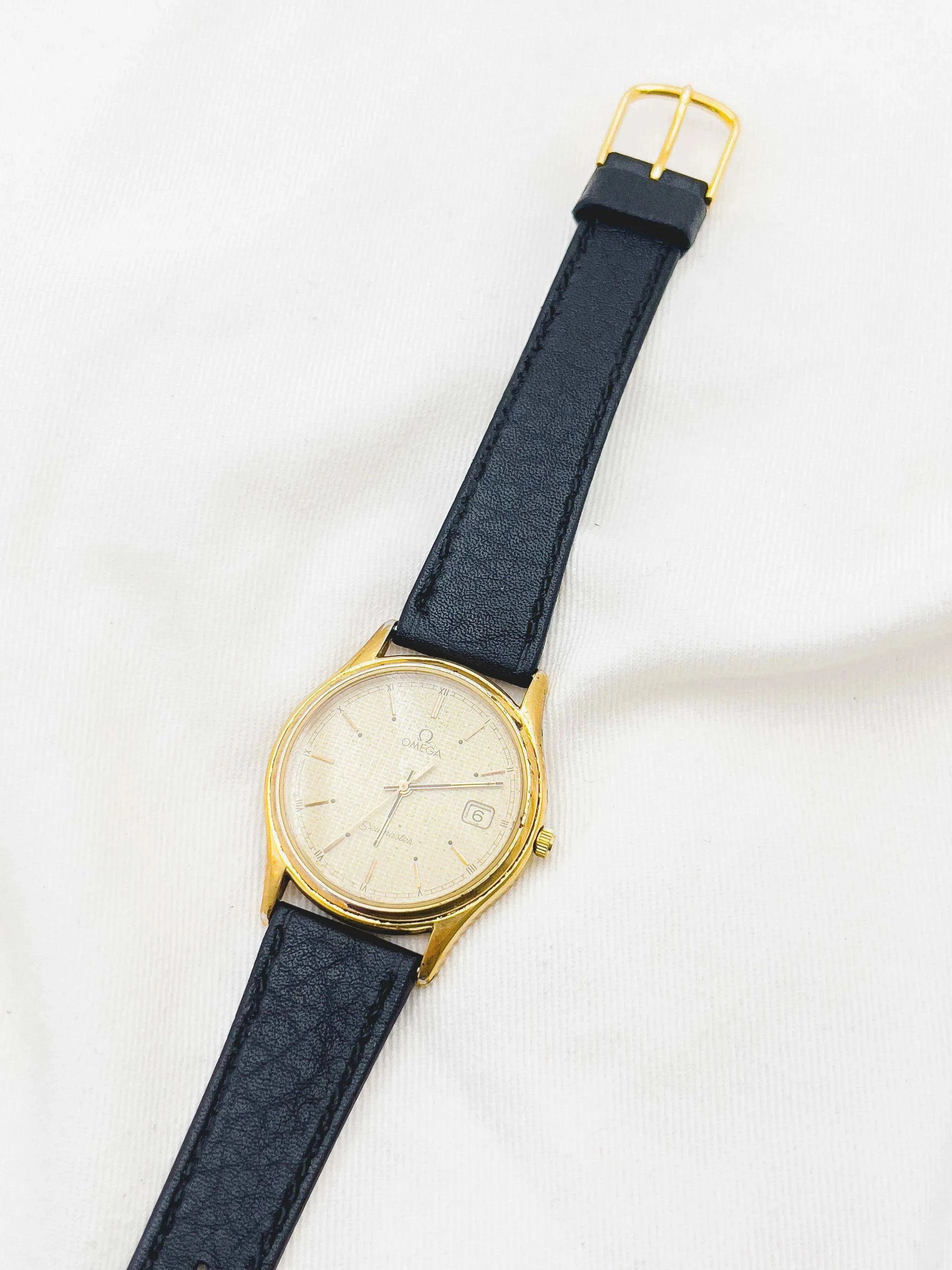 Omega - Seamaster Plaqué or Circle Date - 1982 - Atelier Victor Paris - Vintage Watch Shop Dubai