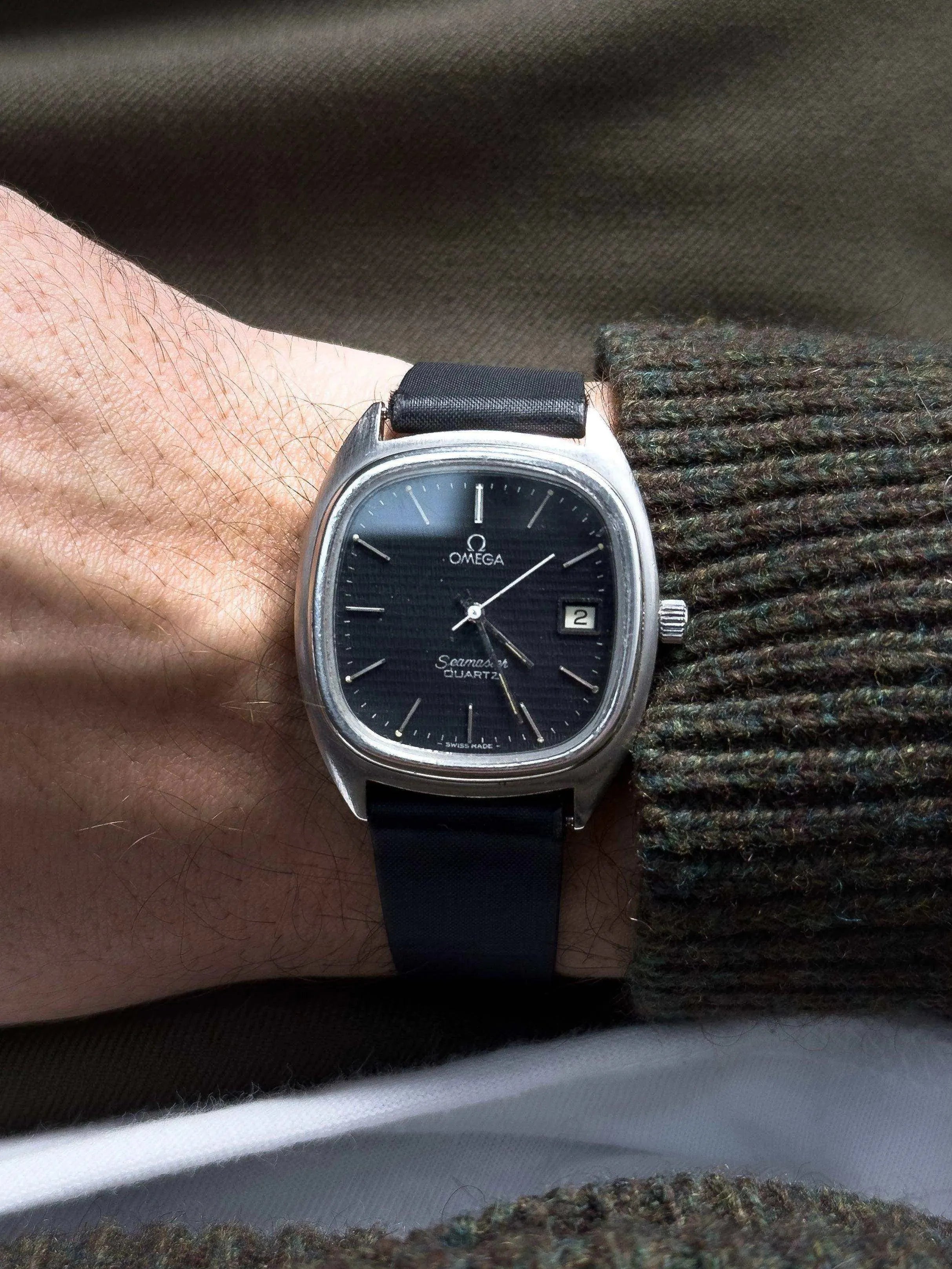 Omega - Seamaster Tapisserie Black Date - 1978 - Atelier Victor Paris - Vintage Watch Shop Dubai