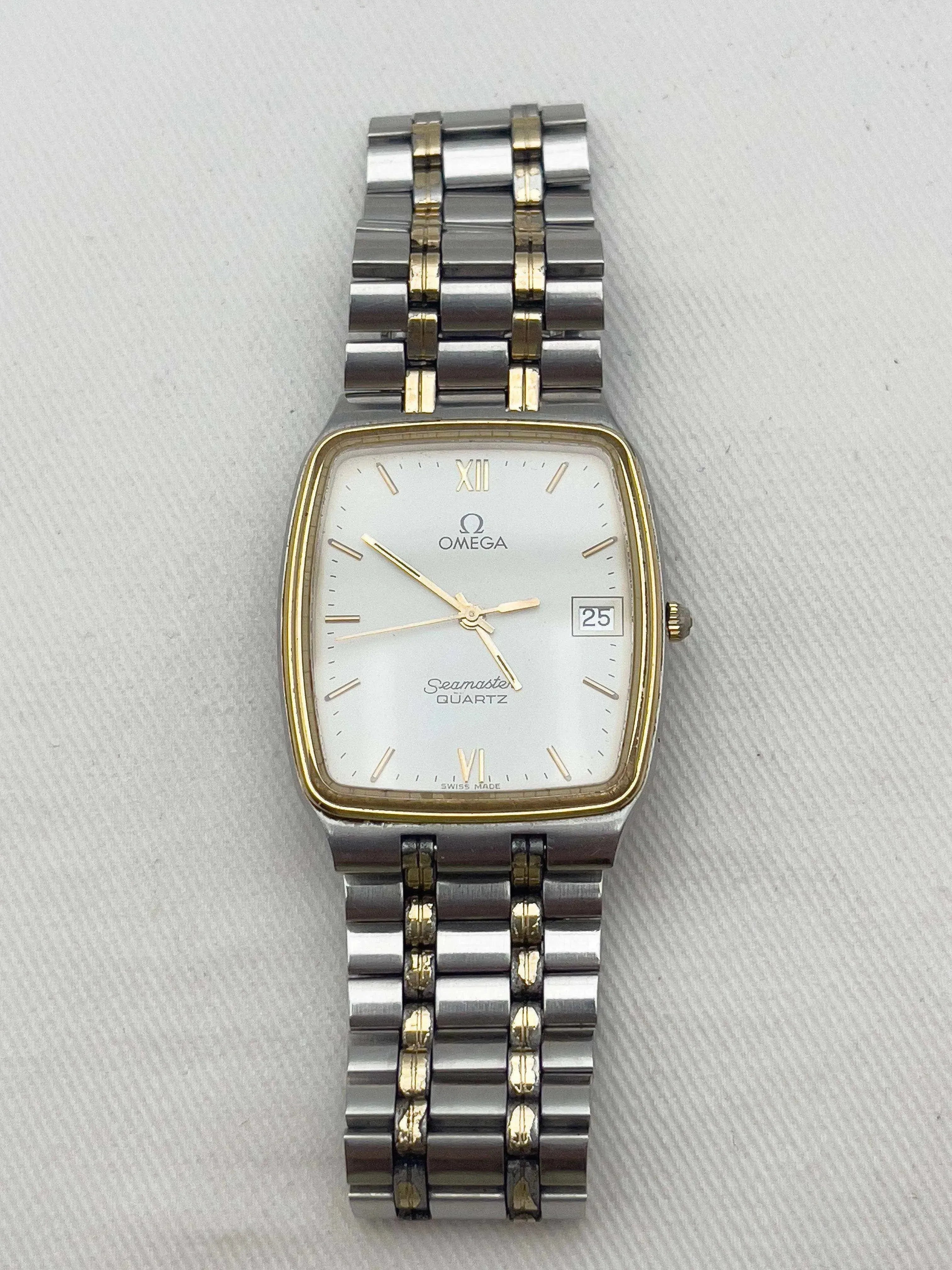 Omega - Seamaster Two Tones - boîte et documentations - 1982 - Atelier Victor - Vintage  Shop