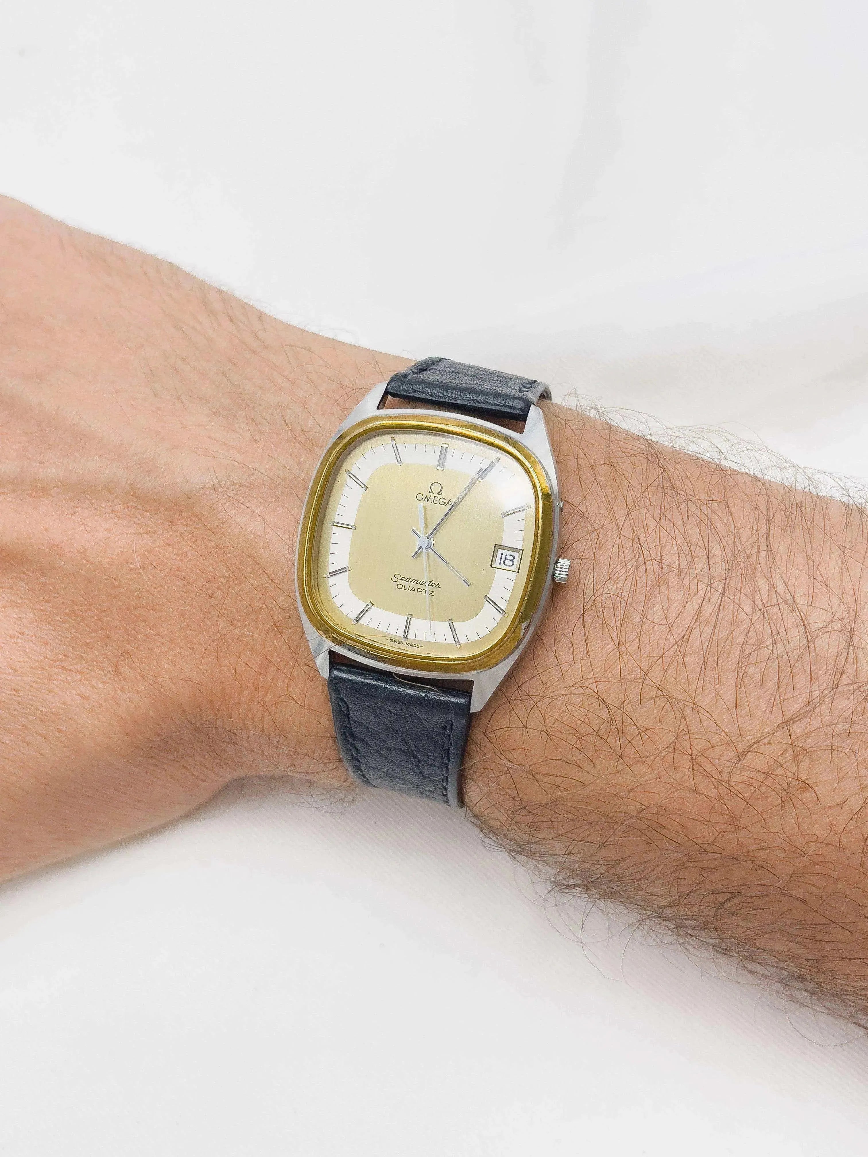 Omega - Seamaster Two Tones Date Oversize - 1979 - Atelier Victor Paris - Vintage Watch Shop Dubai