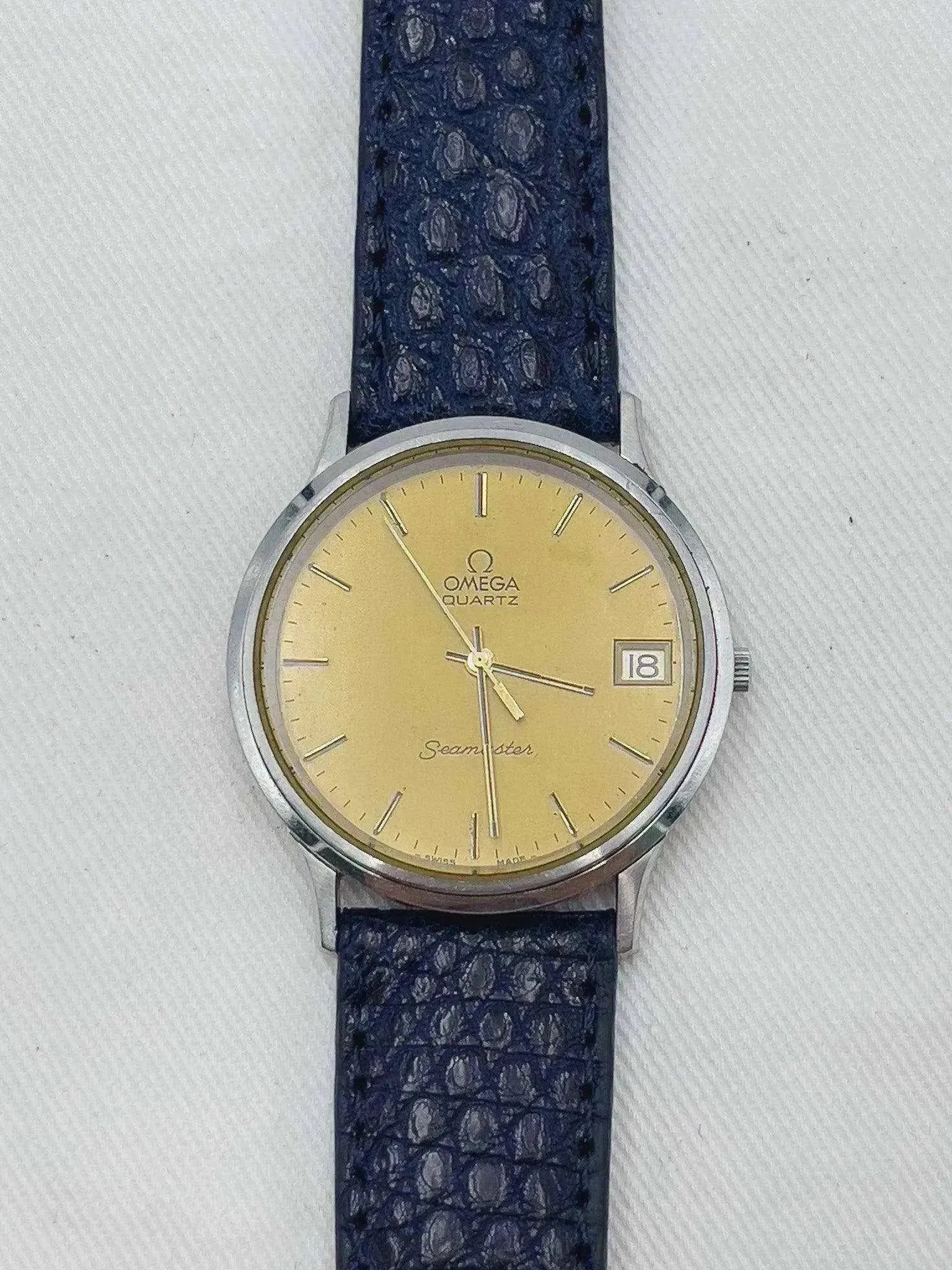 Omega - Seamaster Yellow Date - 1979 - Atelier Victor Paris - Vintage Watch Shop Dubai