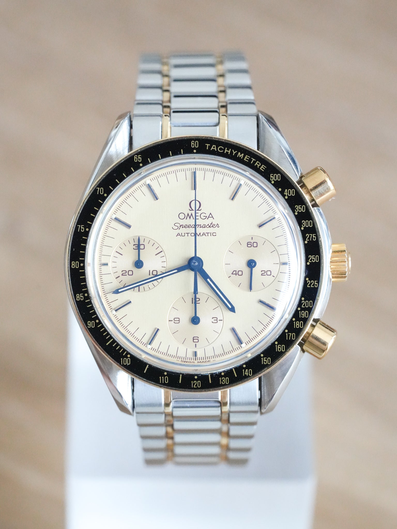 Omega - Speedmaster Reduced 175.0032 Acier Or Cadran Or - 1989 - Atelier Victor Paris - Vintage Watch Shop Dubai