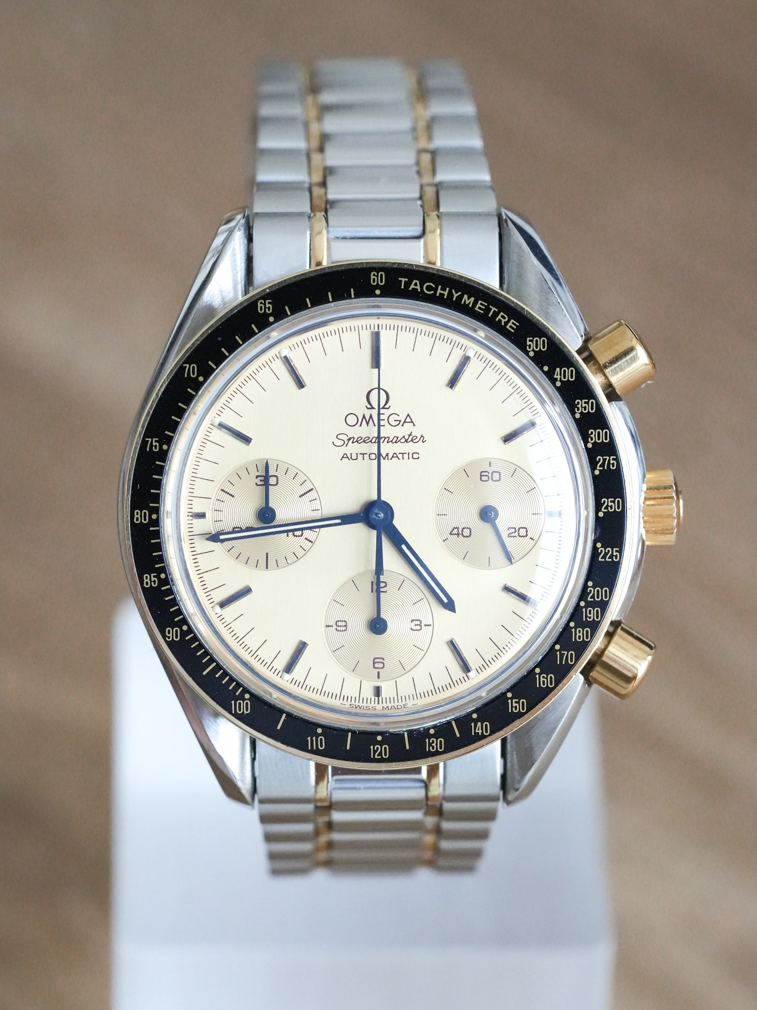 Omega - Speedmaster Reduced 175.0032 Acier Or Cadran Or - 1989 - Atelier Victor Paris - Vintage Watch Shop Dubai
