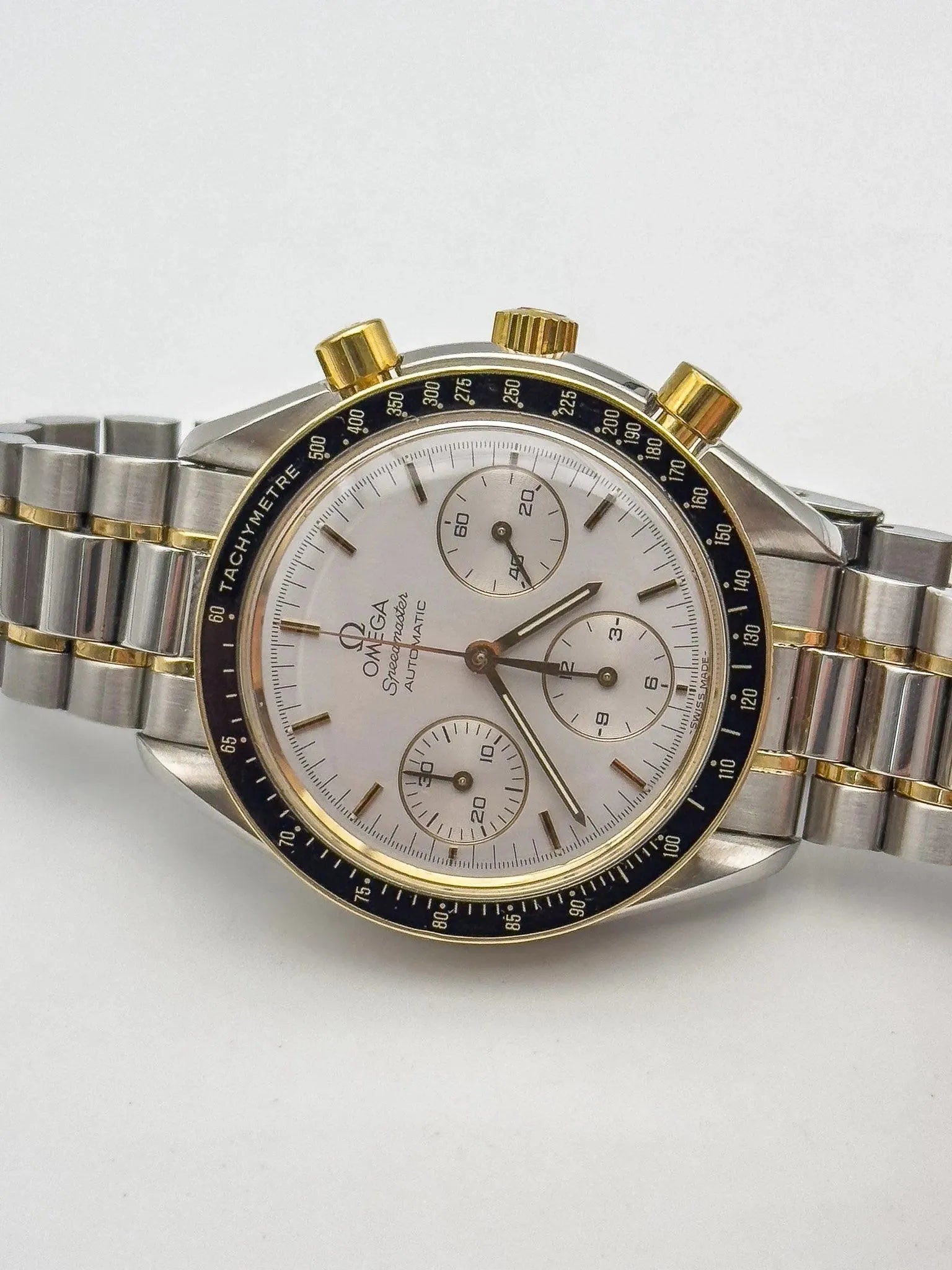 Omega - Speedmaster Reduced Two Tones Grey - 1990s - Atelier Victor Paris - Vintage Watch Shop Dubai