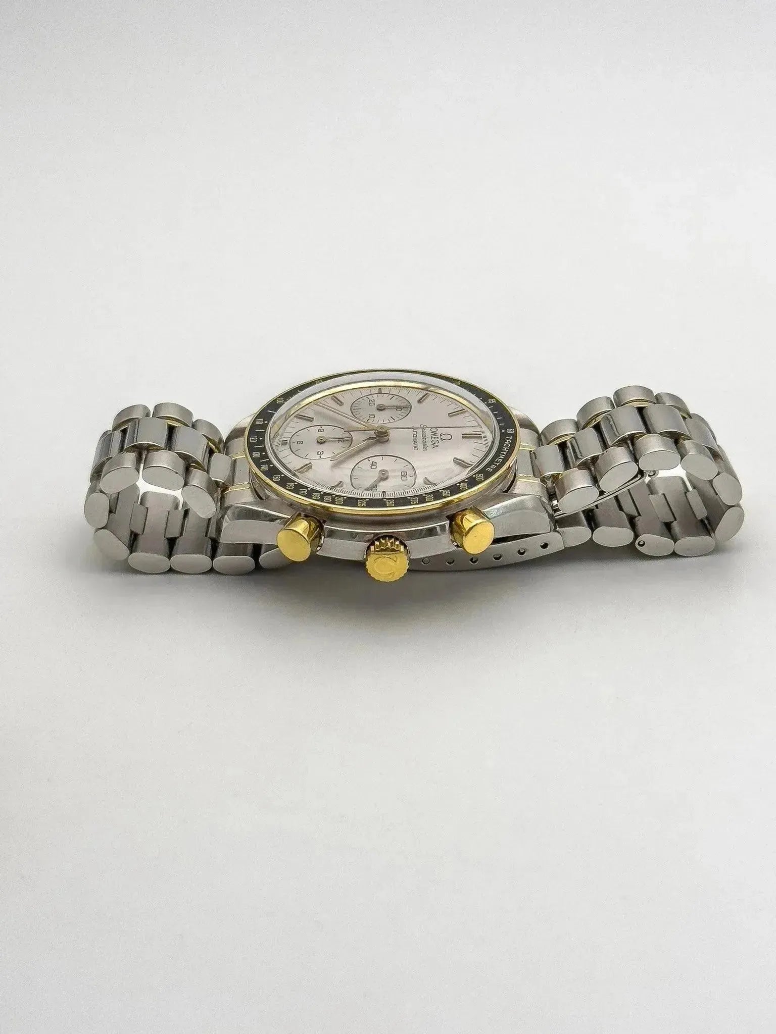 Omega - Speedmaster Reduced Two Tones Grey - 1990s - Atelier Victor Paris - Vintage Watch Shop Dubai