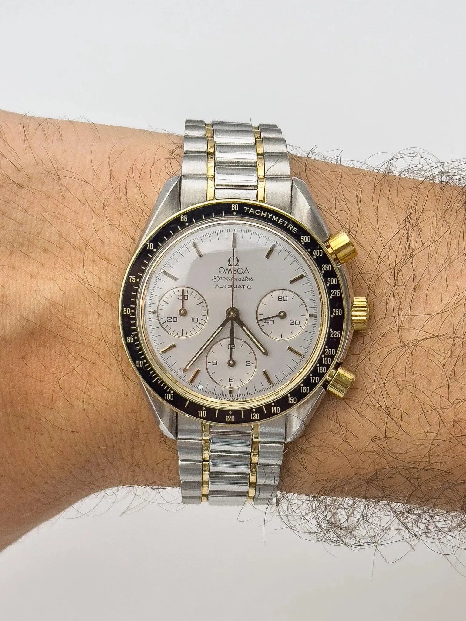Omega - Speedmaster Reduced Two Tones Grey - 1990s - Atelier Victor Paris - Vintage Watch Shop Dubai