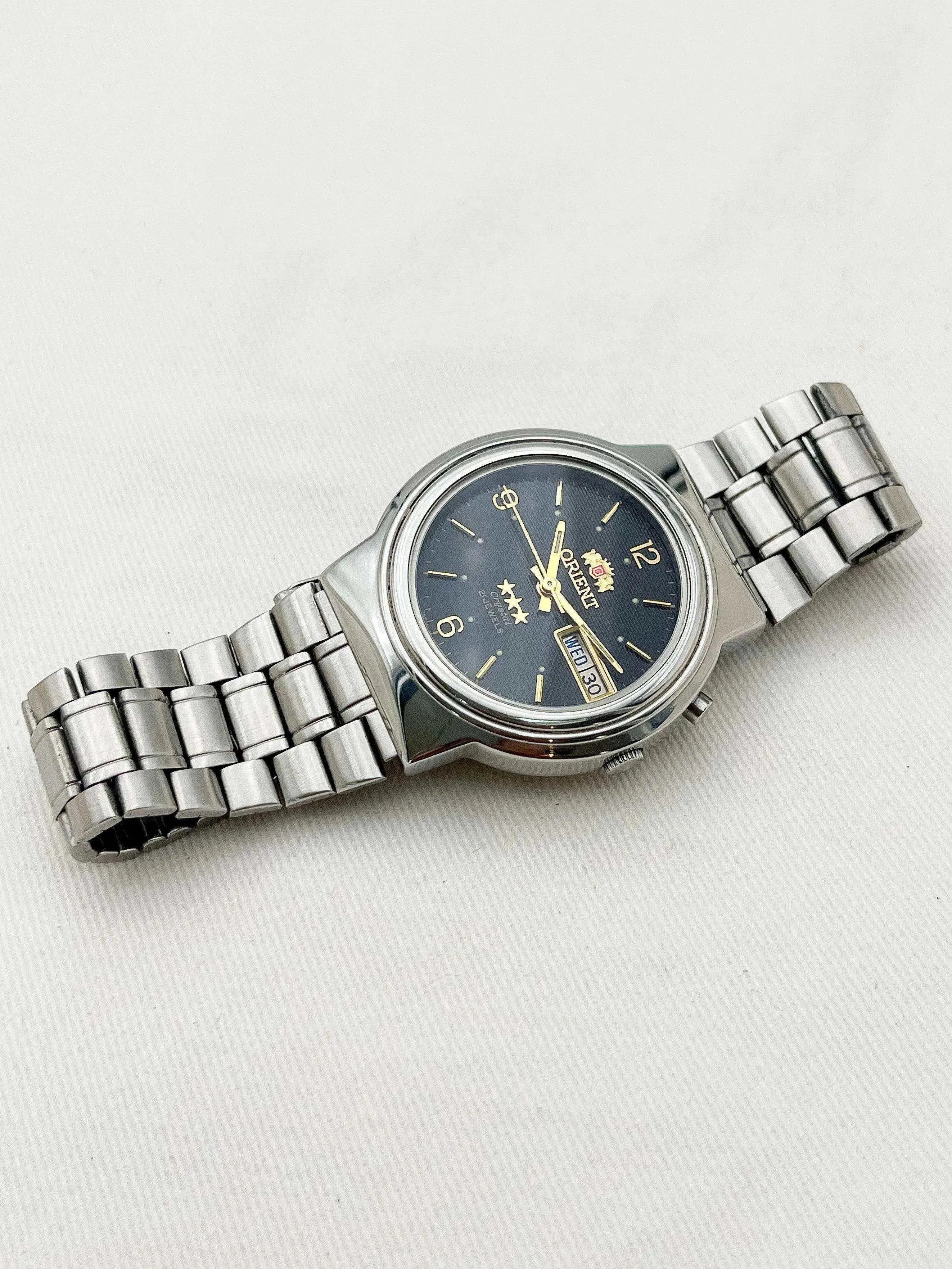 Orient - Black Dial Daydate - 1980s - Atelier Victor Paris - Vintage Watch Shop Dubai