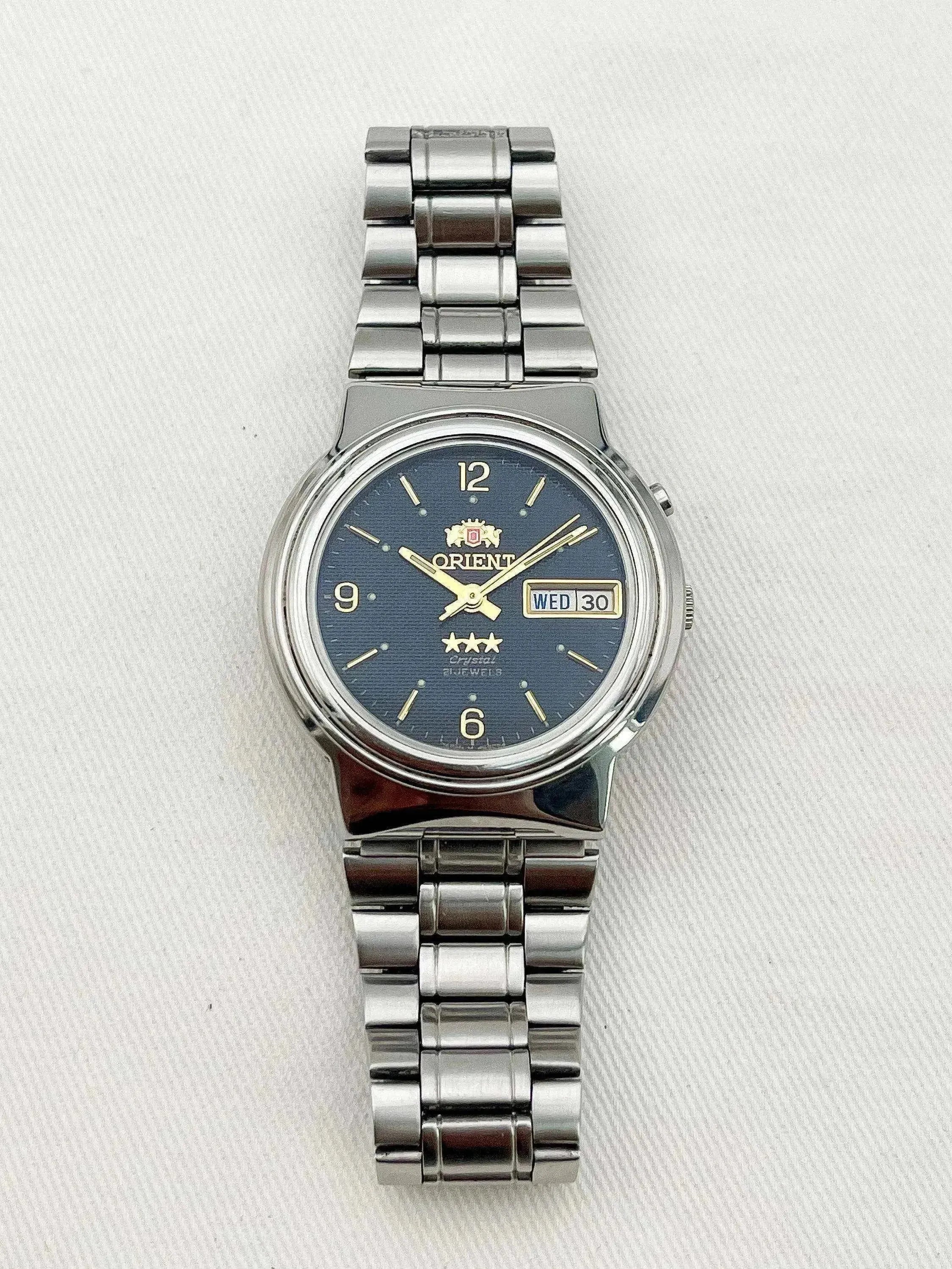 Orient - Black Dial Daydate - 1980s - Atelier Victor - Vintage  Shop