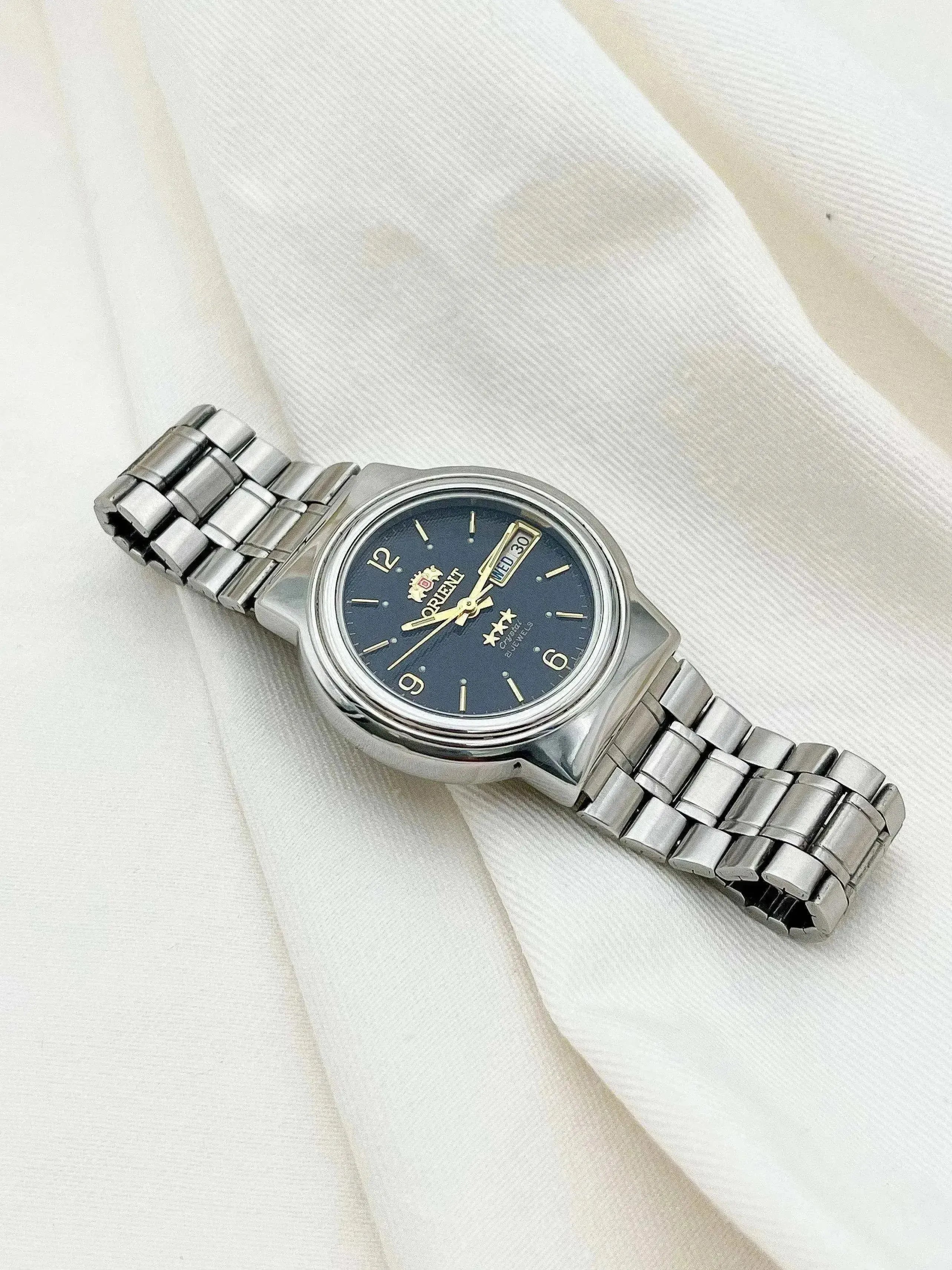 Orient - Cadran noir daydate - 1980s - Atelier Victor