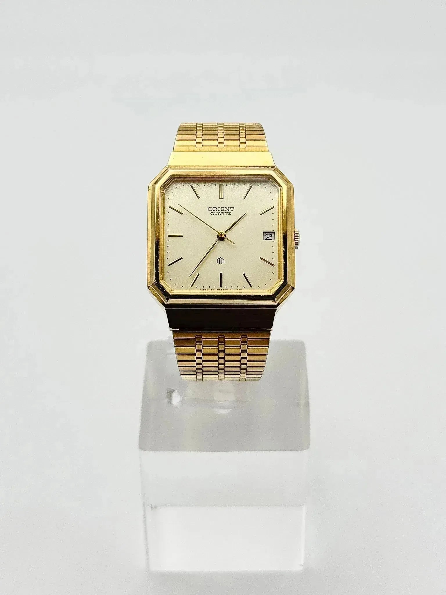 Orient - Carré Acier Doré - 1990s - Atelier Victor Paris - Vintage Watch Shop Dubai