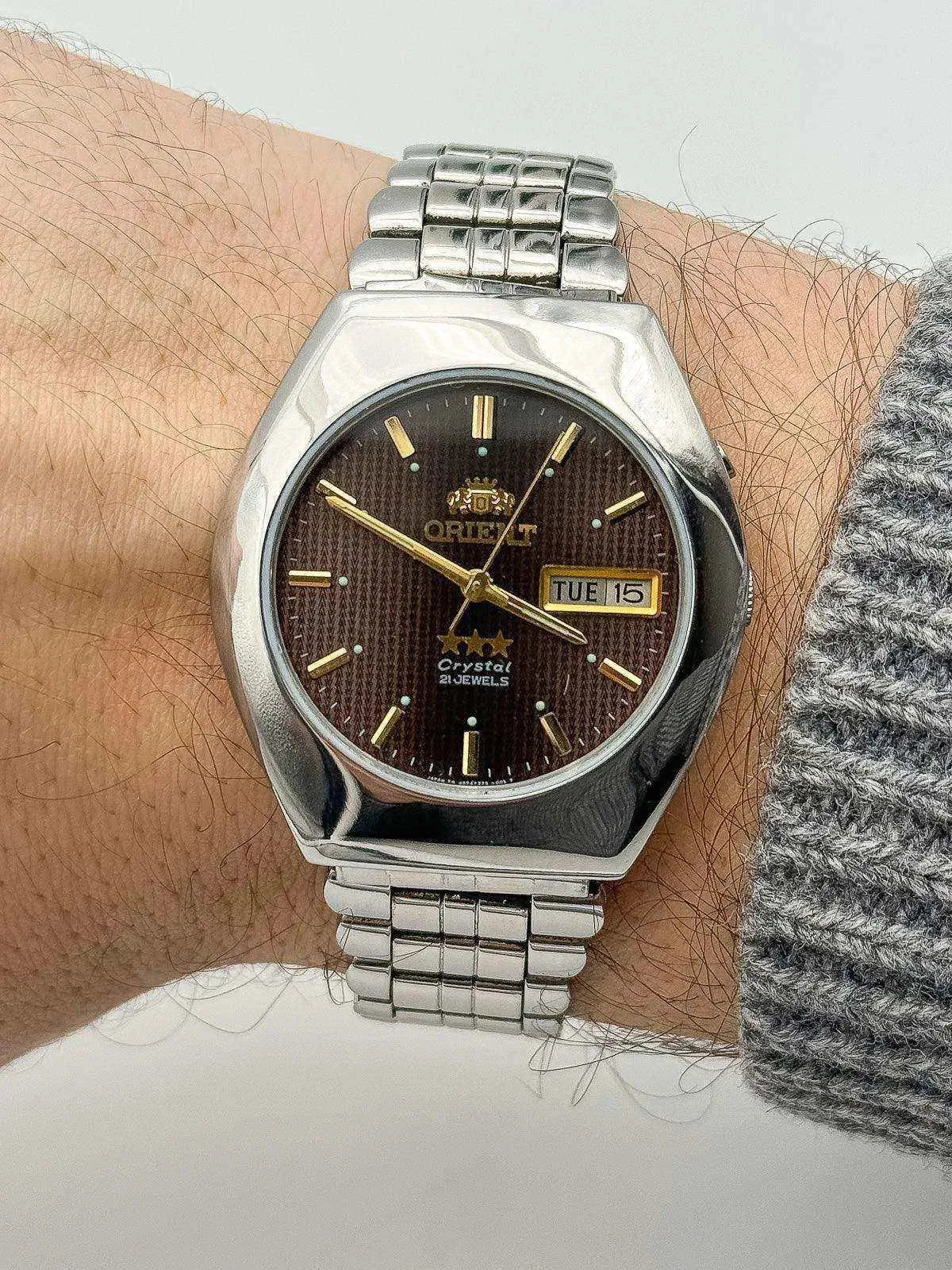 Orient - Chocolat - 1980s - Atelier Victor Paris - Vintage Watch Shop Dubai