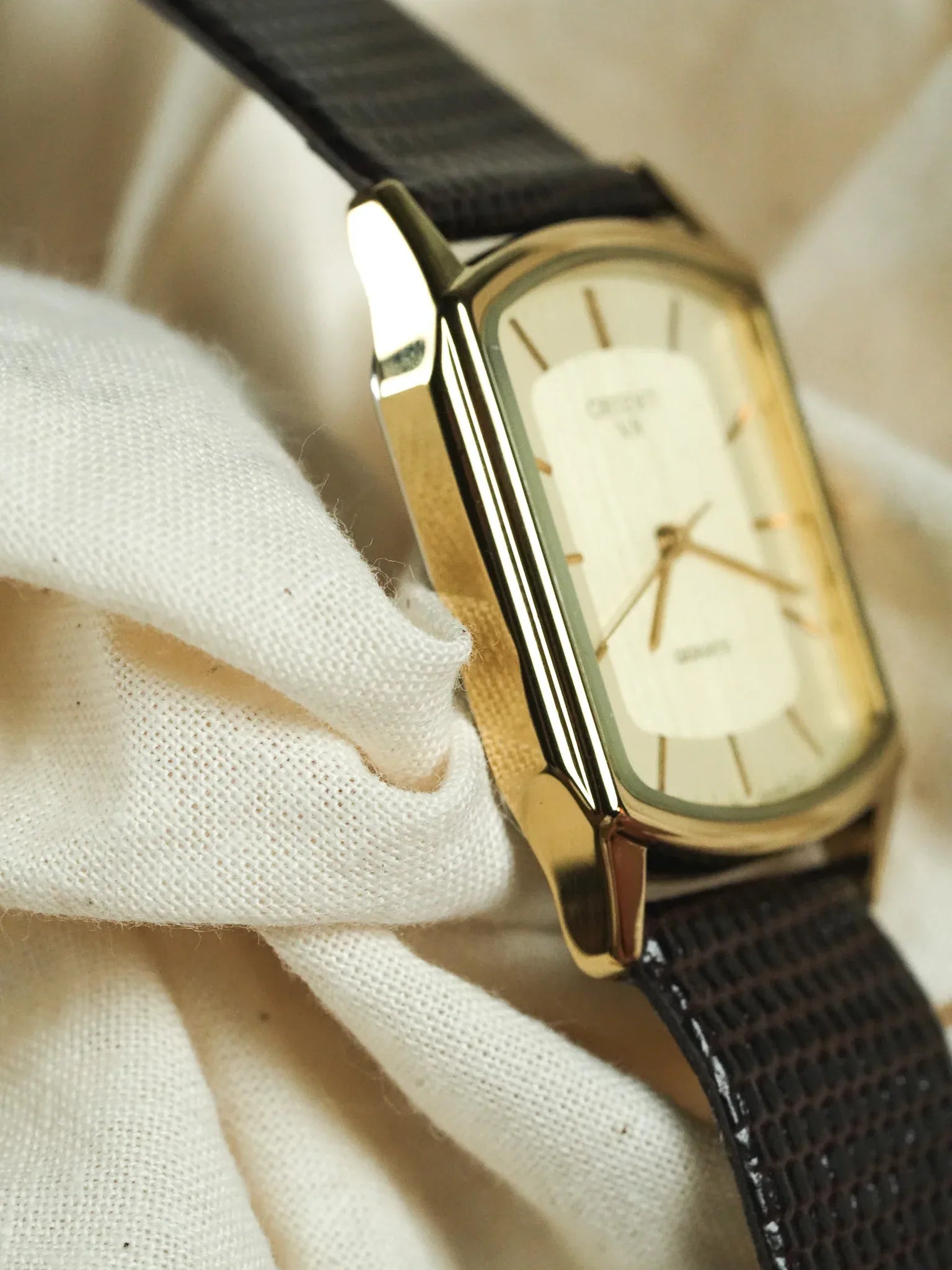 Orient - Tank plaqué or - NOS - 1980s - Atelier Victor