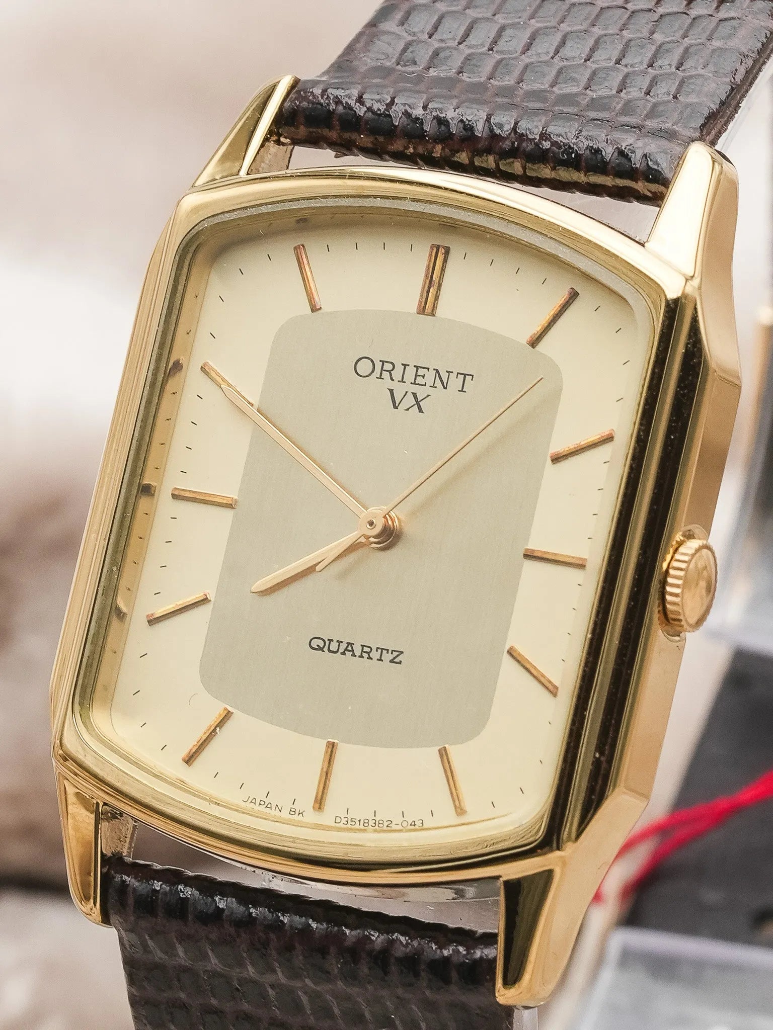 Orient - Tank plaqué or - NOS - 1980s - Atelier Victor Paris - Vintage Watch Shop Dubai