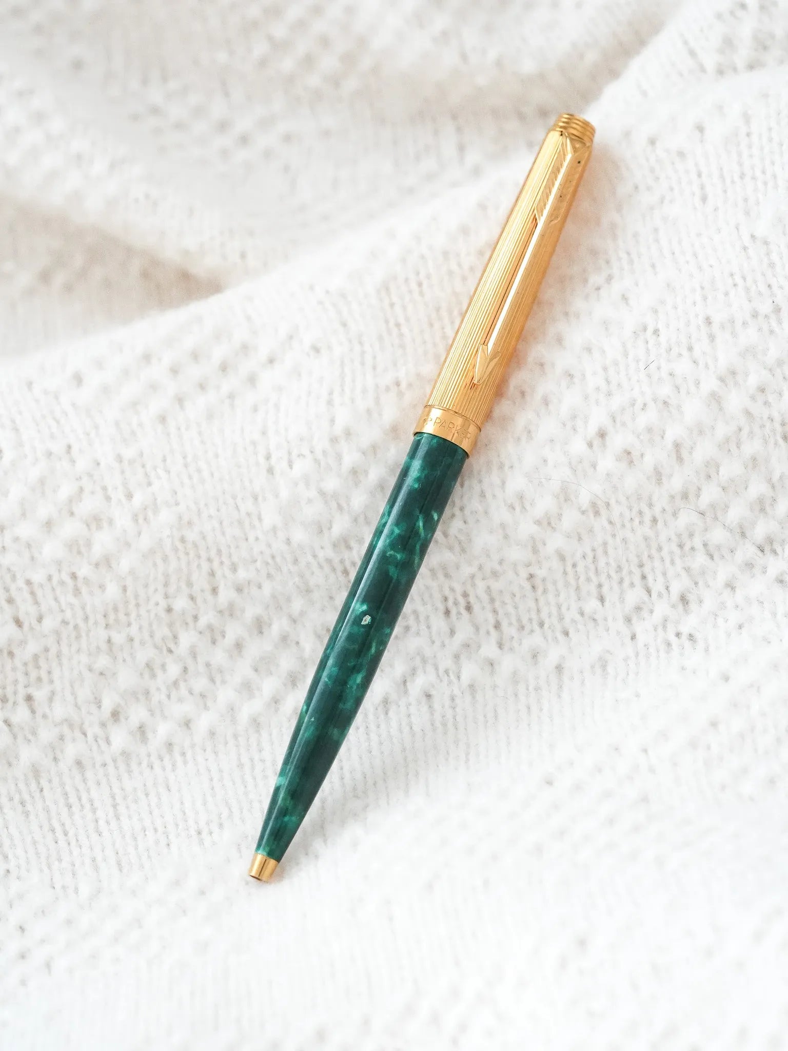 Parker - Stylo bille 75 prototype laque verte - 1990s - Atelier Victor - Vintage Watch Shop