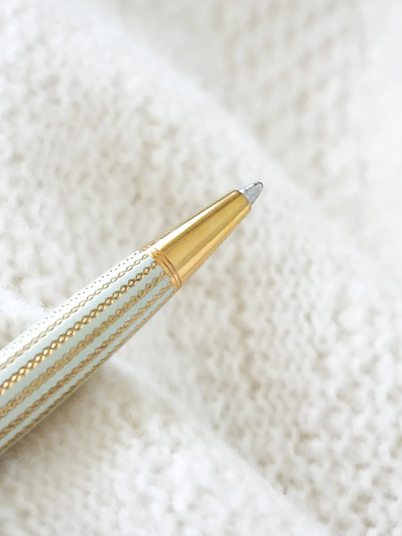 Parker - Stylo bille Prototype Sonnet laque vert d'eau plaqué or - 1990s - Atelier Victor Paris - Vintage Watch Shop Dubai