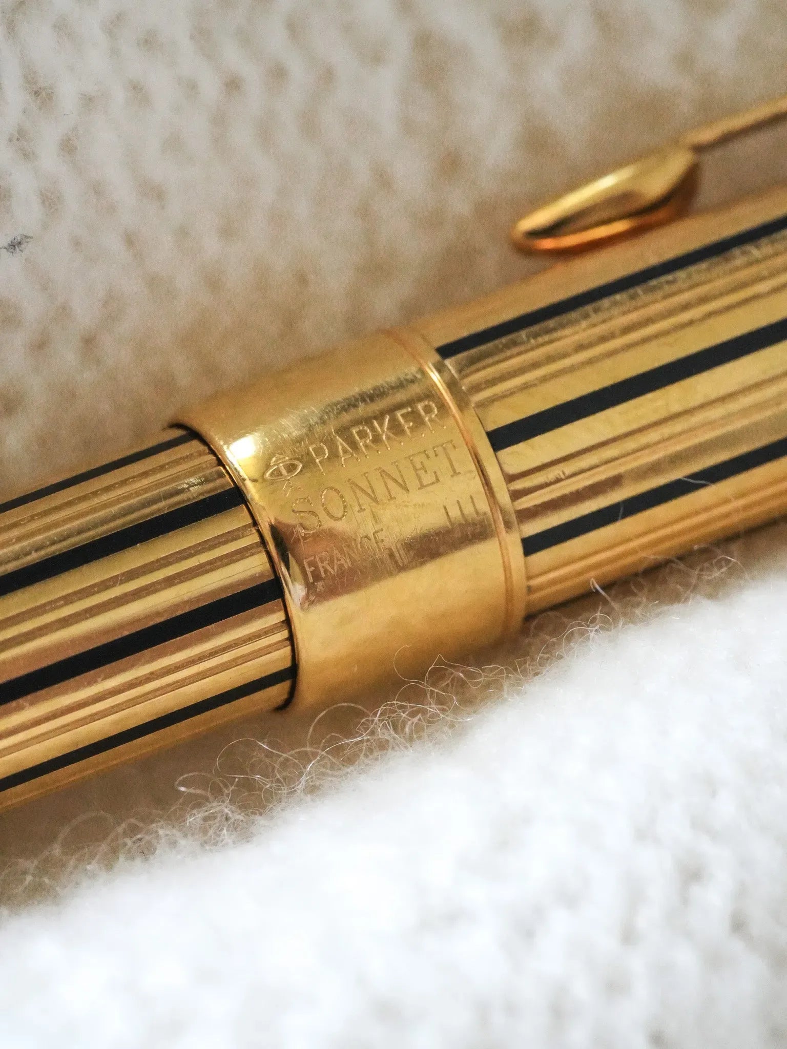 Parker - Stylo billet SONNET ATHENES laque plaqué or - 2000s - Atelier Victor - Vintage  Shop