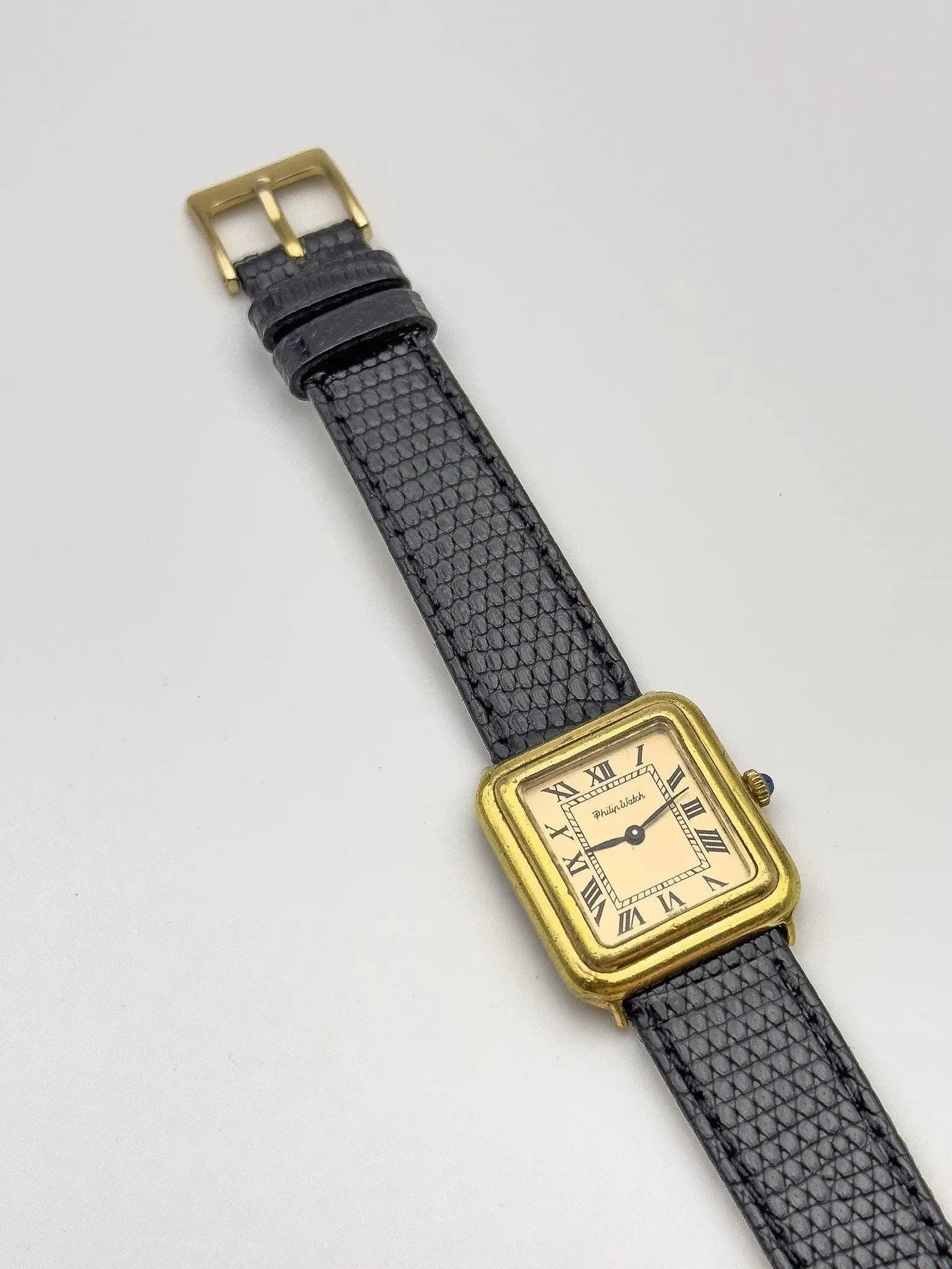 Philip Watch - Gold Patina Cabochon - 1970s - Atelier Victor Paris - Vintage Watch Shop Dubai