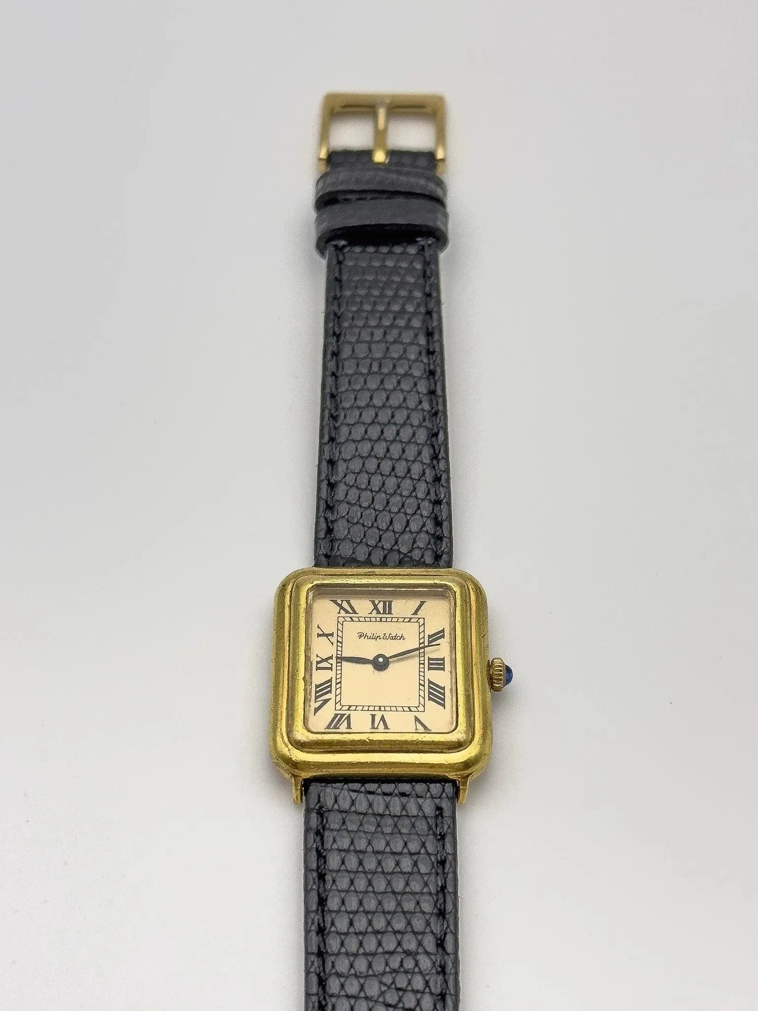 Philip Watch - Gold Patina Cabochon - 1970s - Atelier Victor Paris - Vintage Watch Shop Dubai