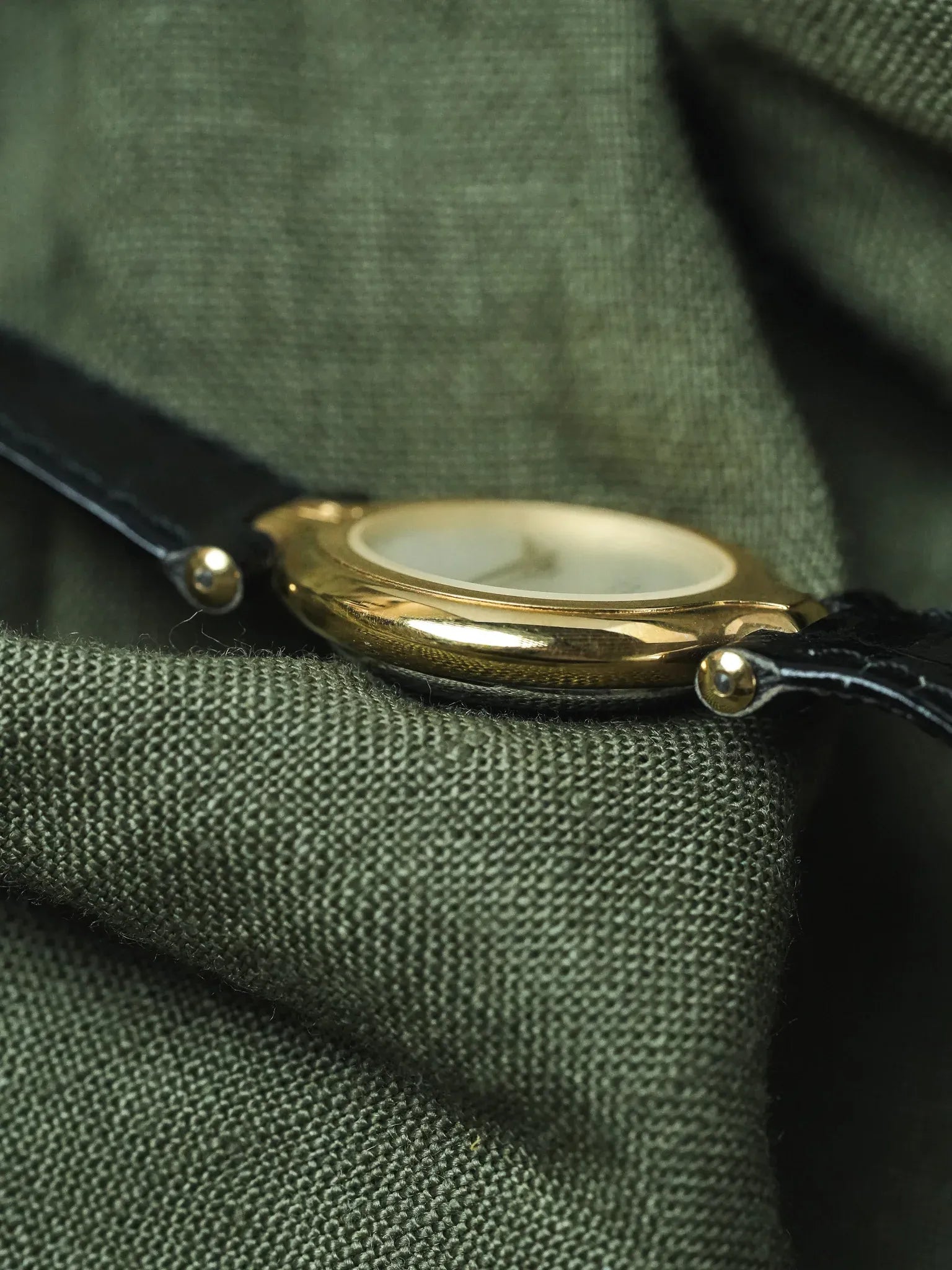 PIerre Cardin - Circle acier or Cadran guilloché - NOS - 1980s - Atelier Victor