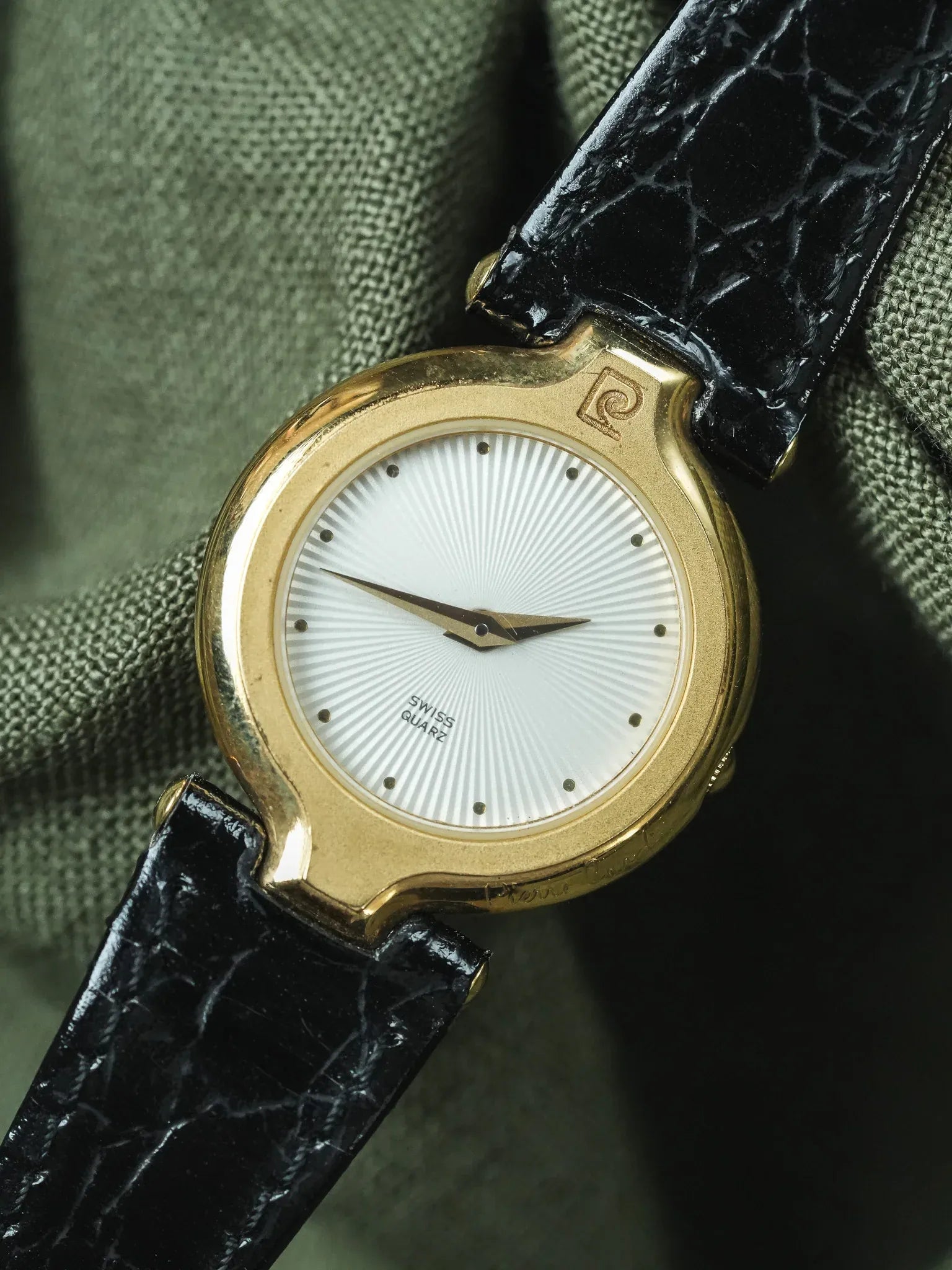 PIerre Cardin - Circle acier or Cadran guilloché - NOS - 1980s - Atelier Victor