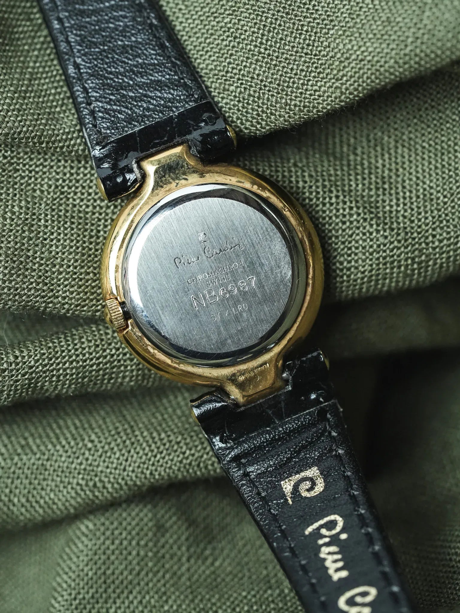 PIerre Cardin - Circle acier or Cadran guilloché - NOS - 1980s - Atelier Victor