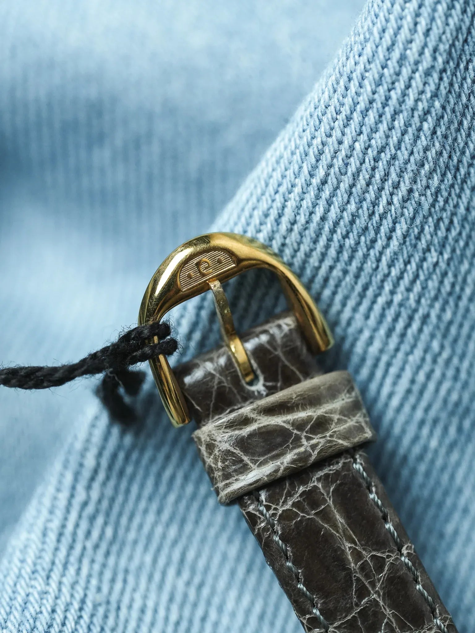 PIerre Cardin - Tank Allongée Or Cadran gris - NOS - 1980s - Atelier Victor