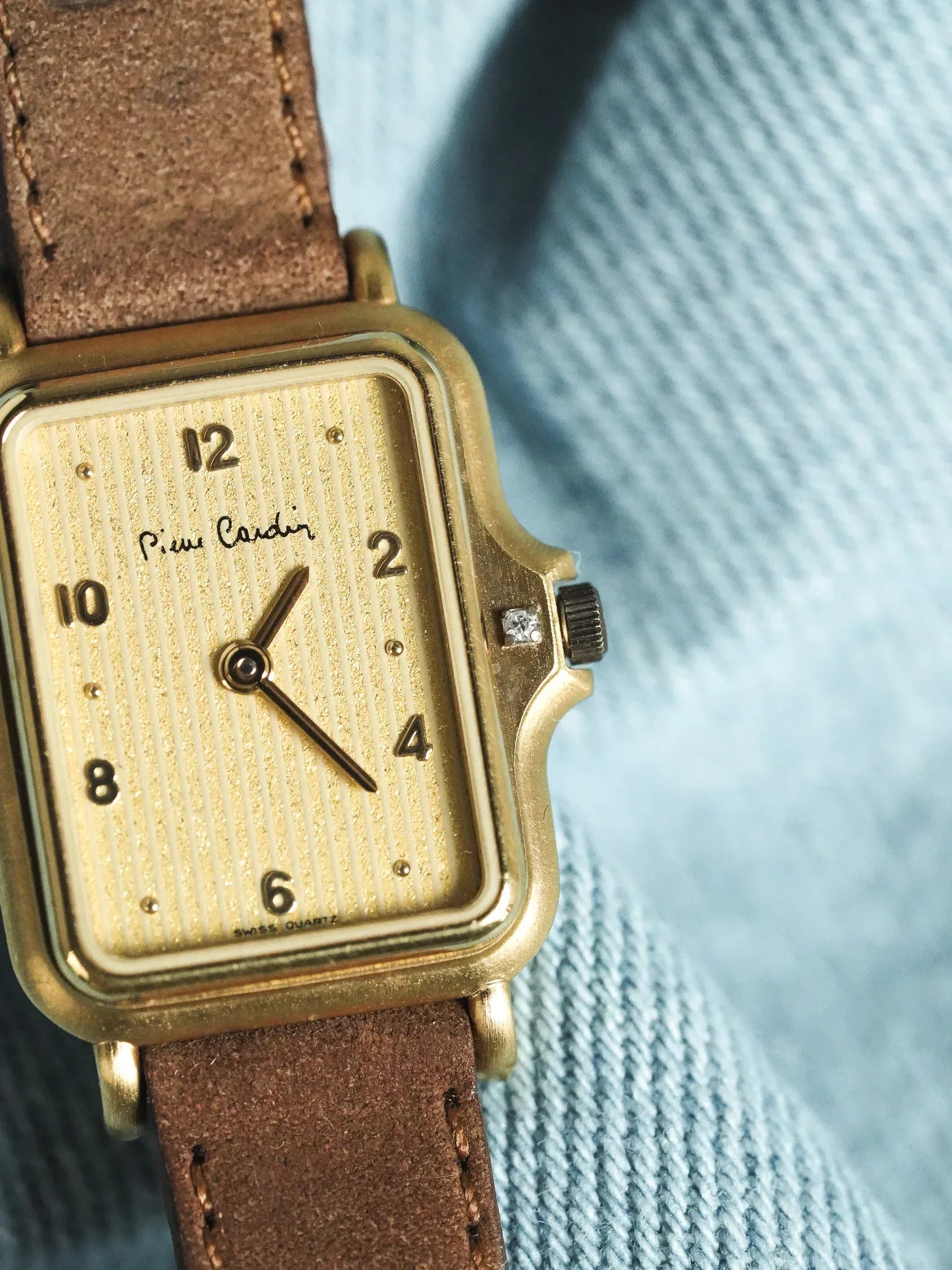 PIerre Cardin - Tank Tapisserie or Couronne "Diamant" - NOS - 1980s - Atelier Victor