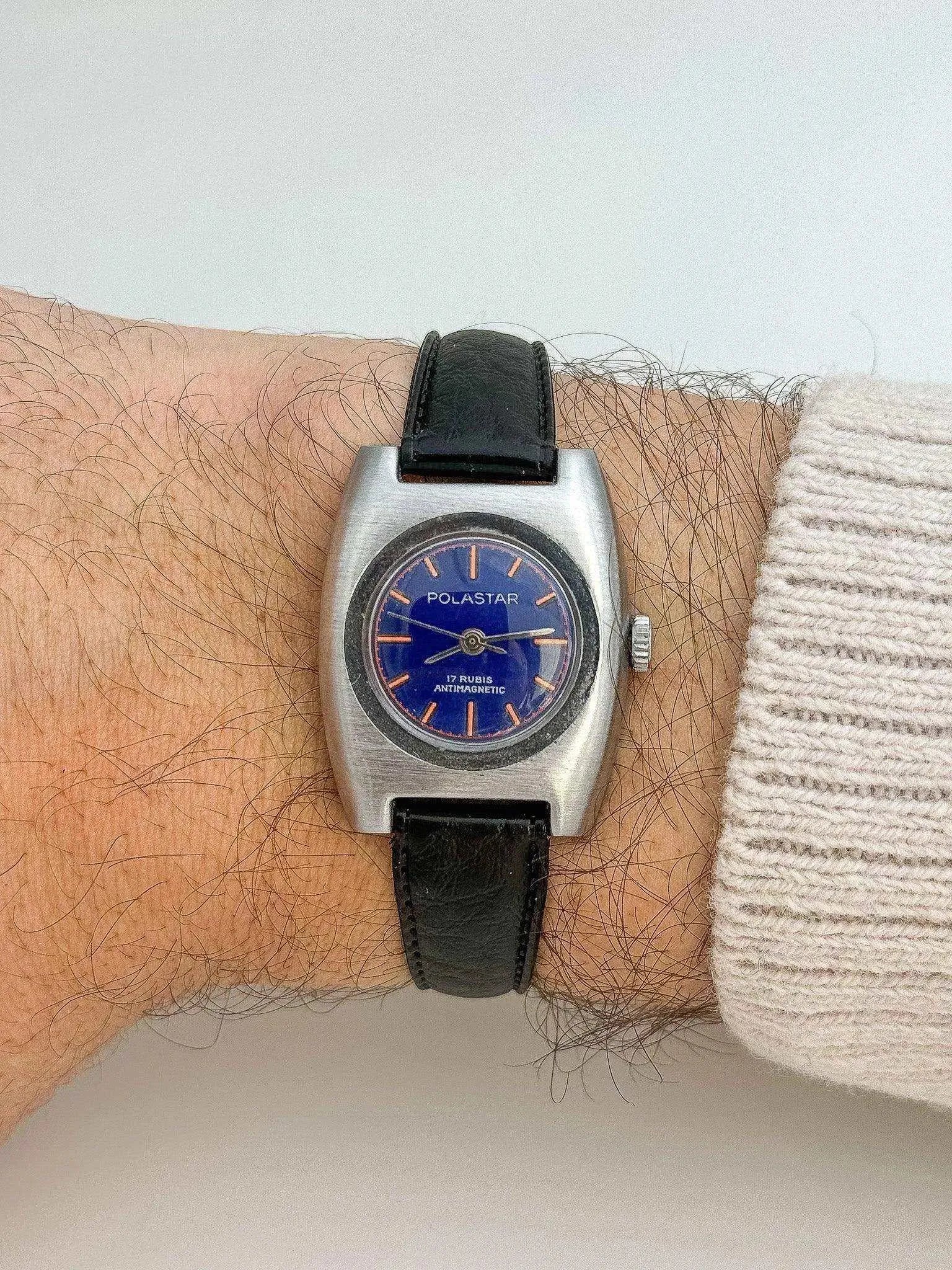 Polastar - Blue Dial Lady - 1970s - Atelier Victor Paris - Vintage Watch Shop Dubai