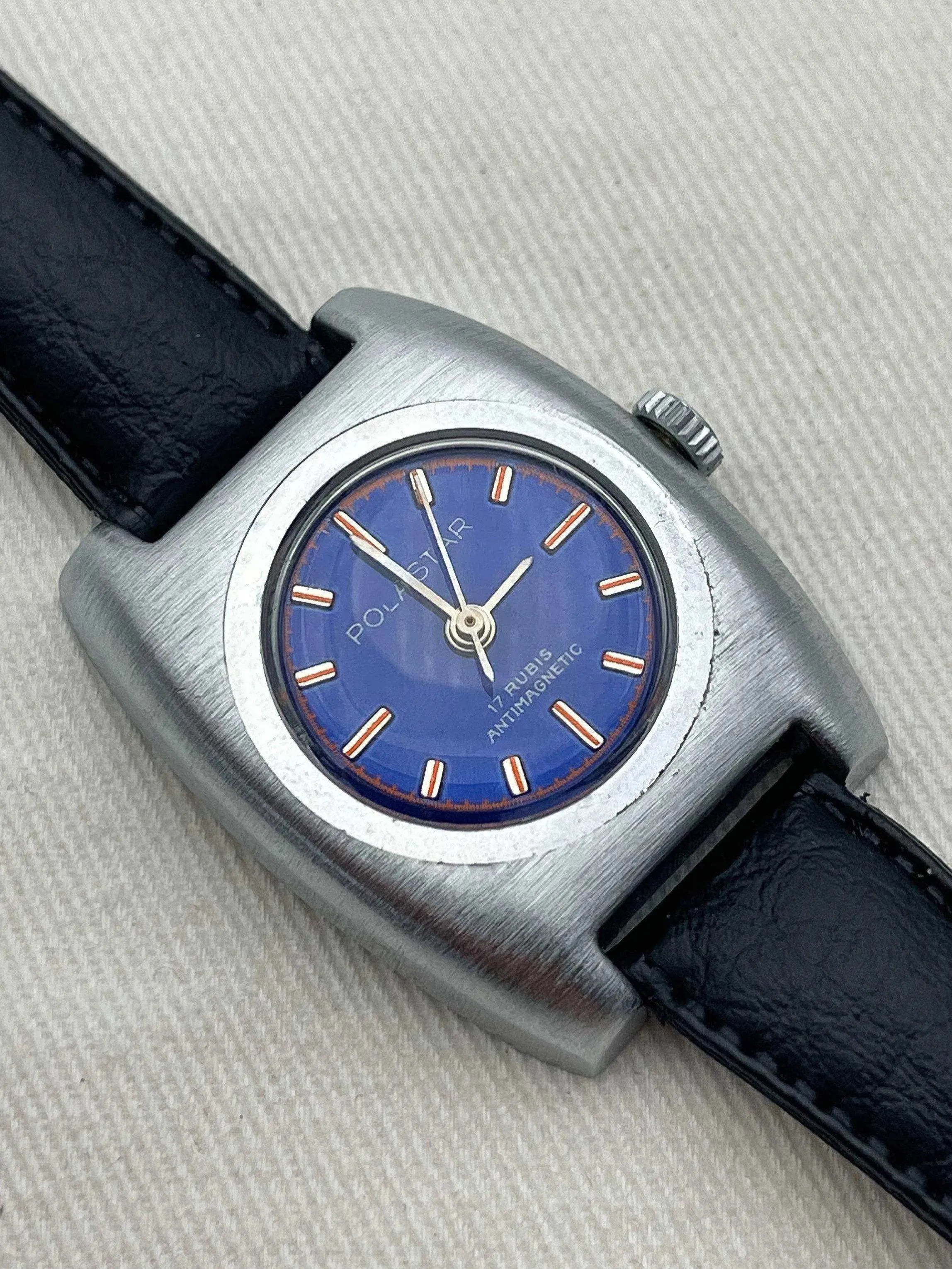 Polastar - Blue Dial Lady - 1970s - Atelier Victor Paris - Vintage Watch Shop Dubai