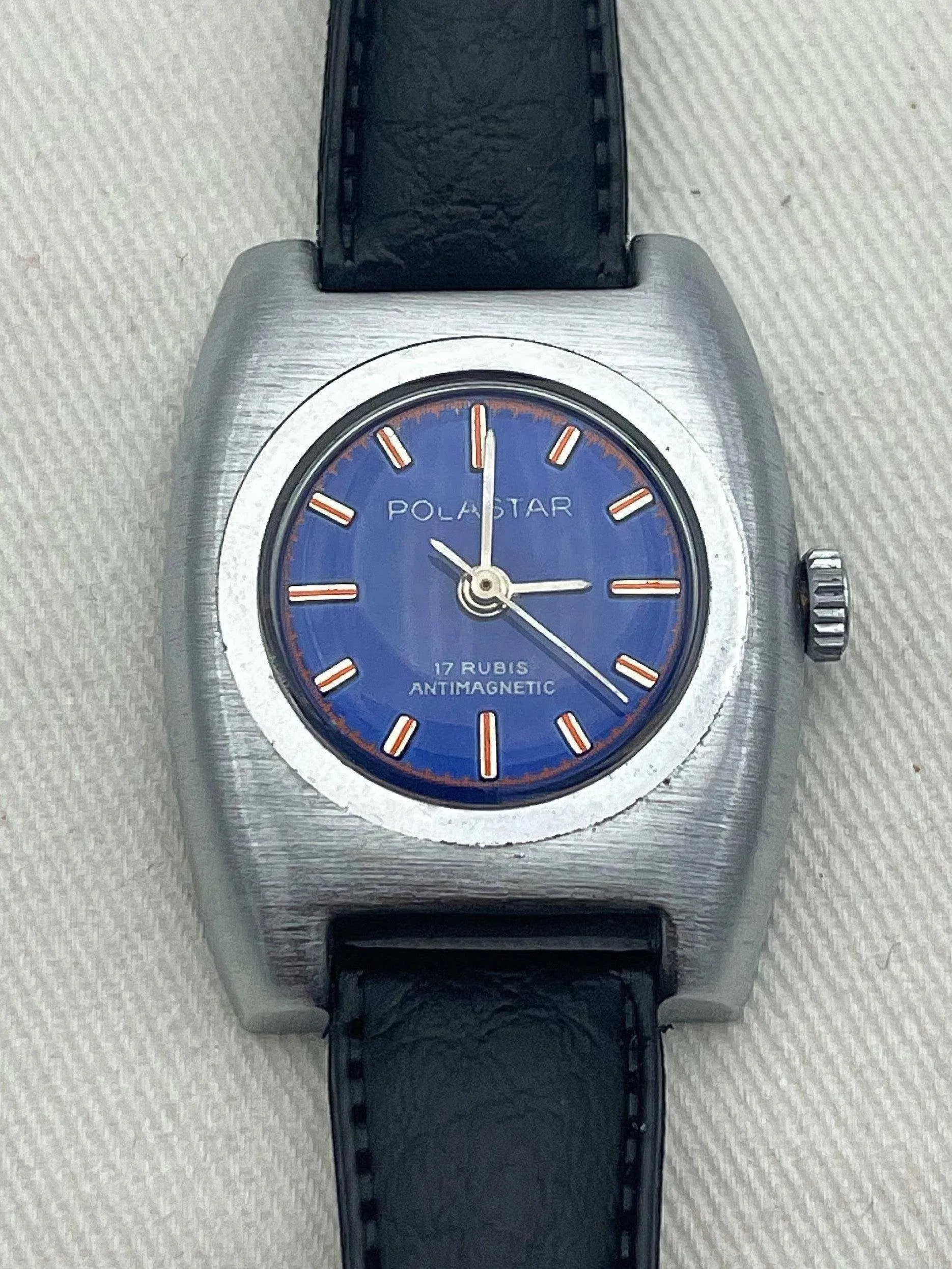 Polastar - Blue Dial Lady - 1970s - Atelier Victor Paris - Vintage Watch Shop Dubai