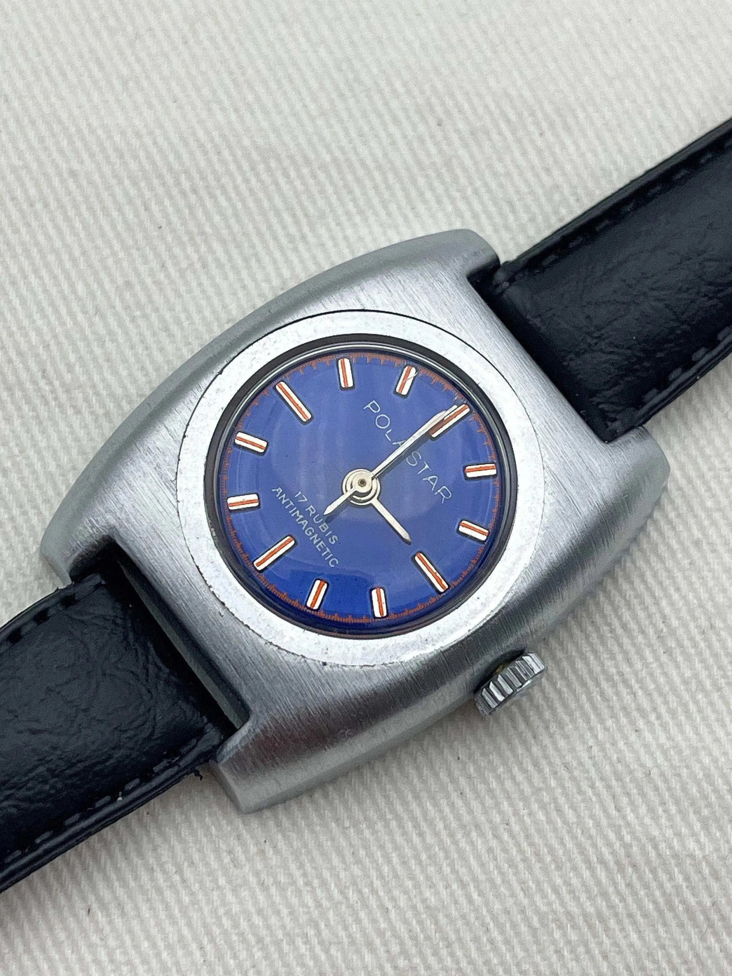 Polastar - Blue Dial Lady - 1970s - Atelier Victor Paris - Vintage Watch Shop Dubai