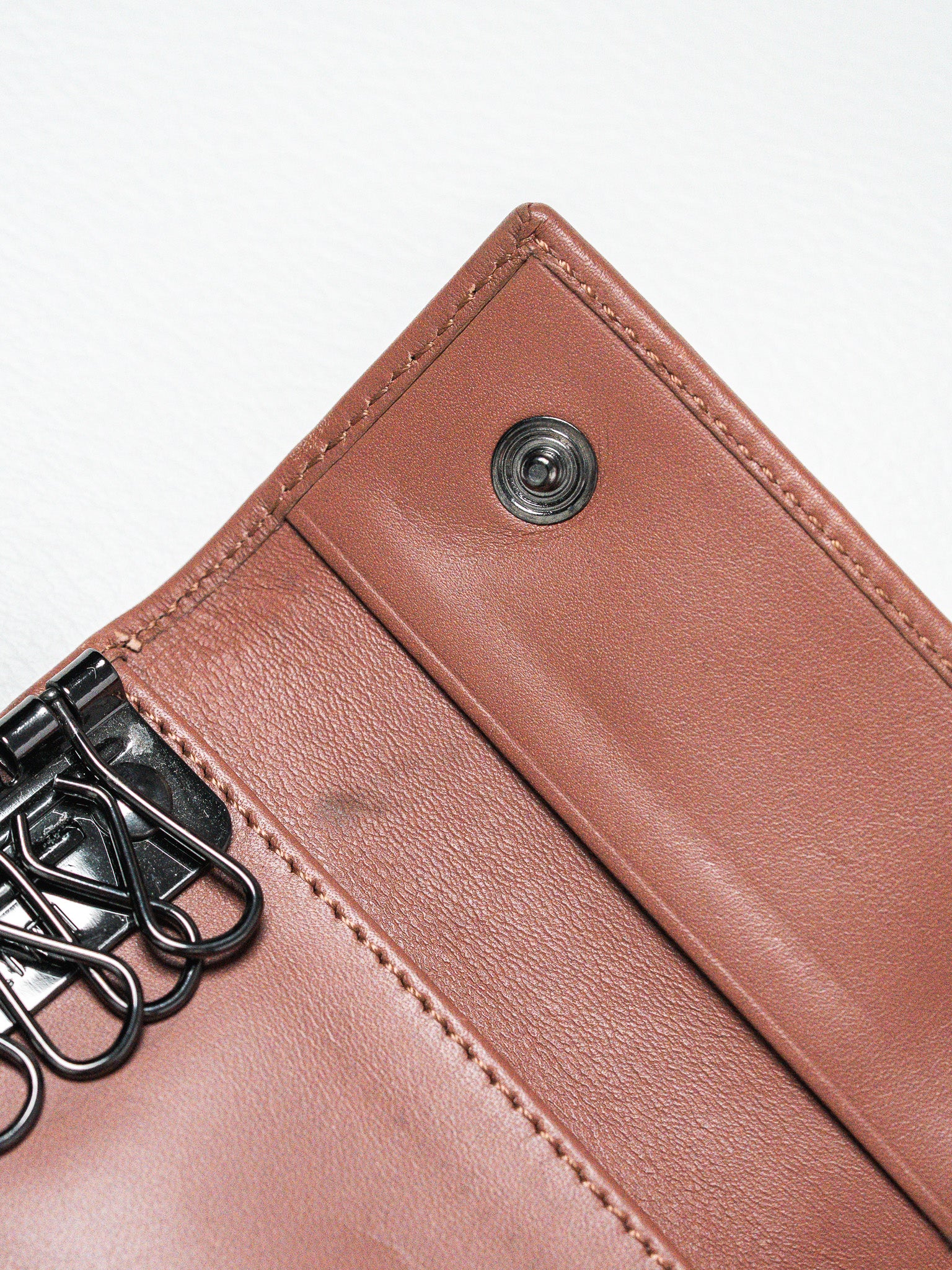 Porte-Clés Fendi Vintage — Toile Zucca Monogram FF & Cuir