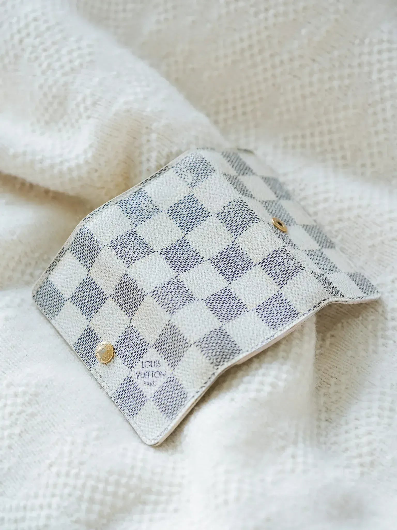 Keychain Louis Vuitton Used – Damier Azur Canvas