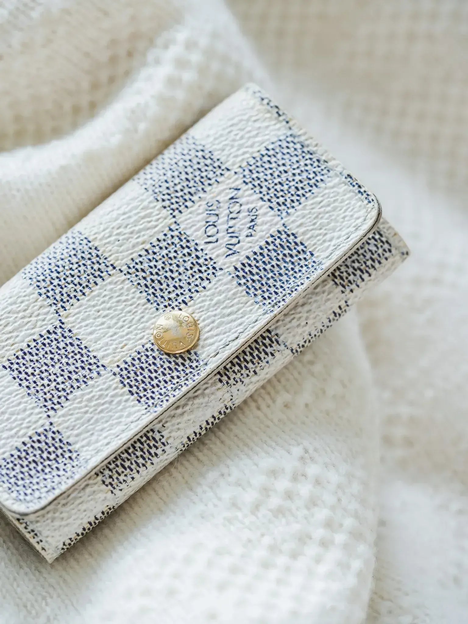 Louis Vuitton - Porte-clés damier blanc - Atelier Victor