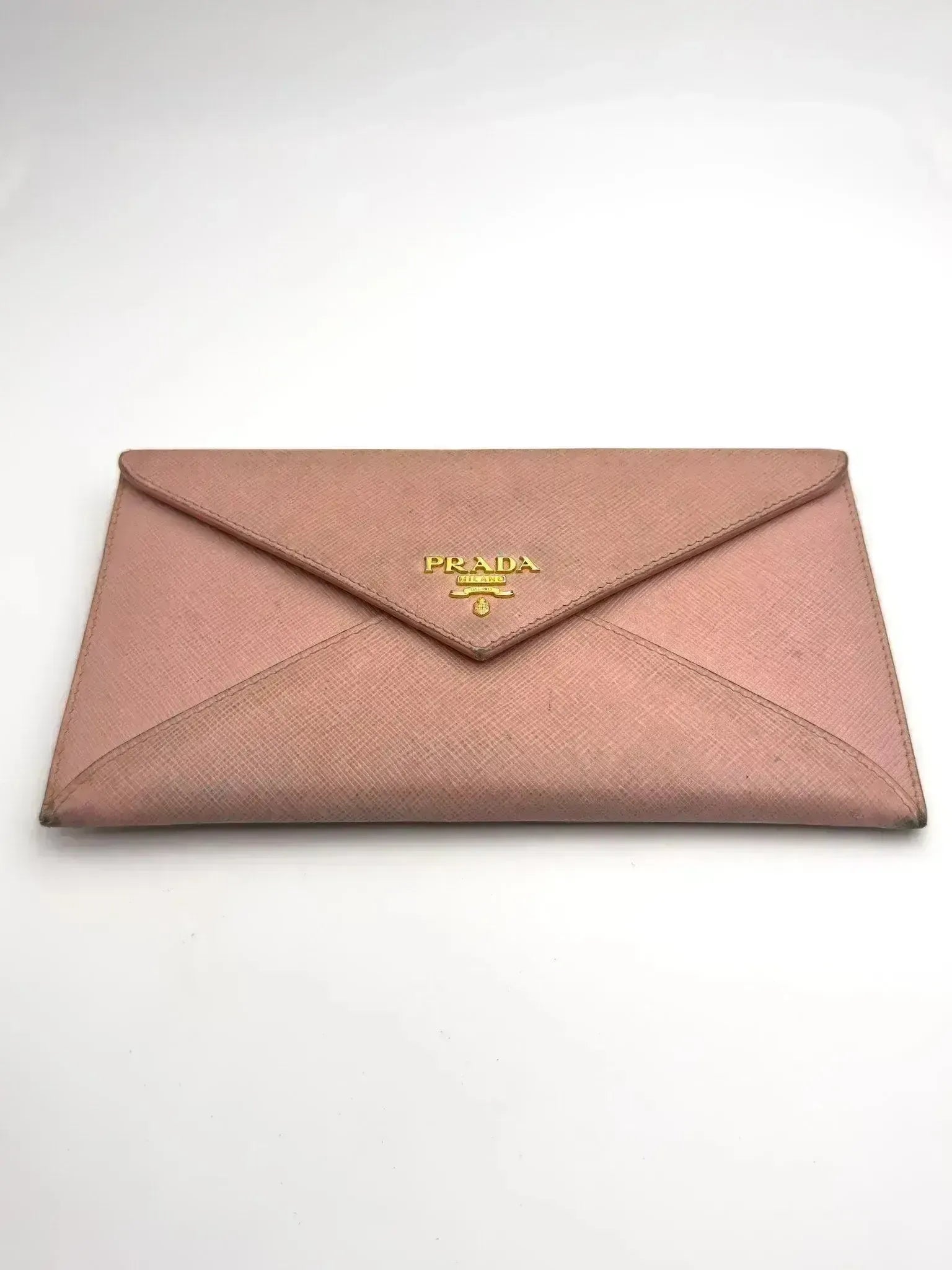 Prada - Pink Wallet with Gold Metal